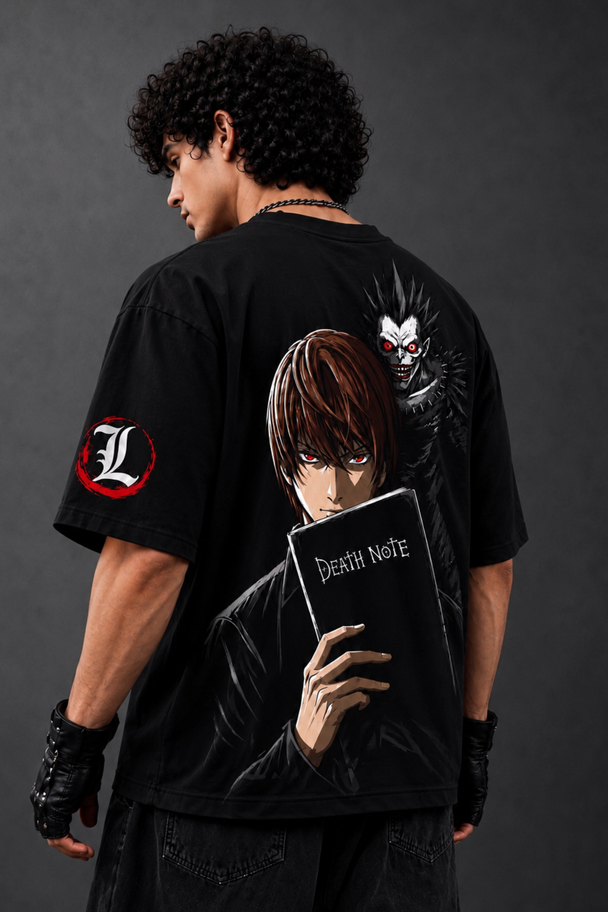 DEATH NOTE Oversized Tee – Black