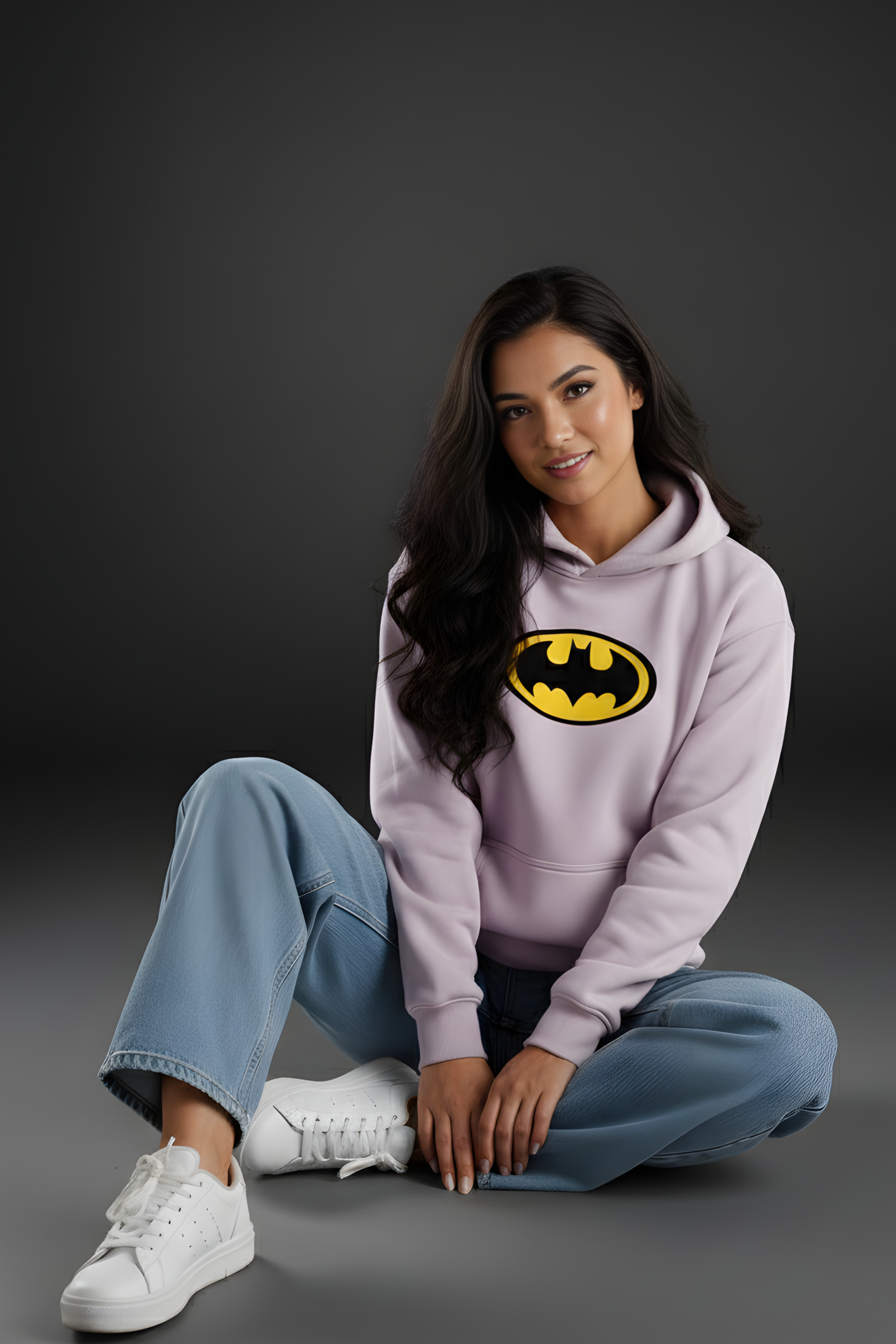 BATMAN Logo Unisex Regular Hoodie – Lavender