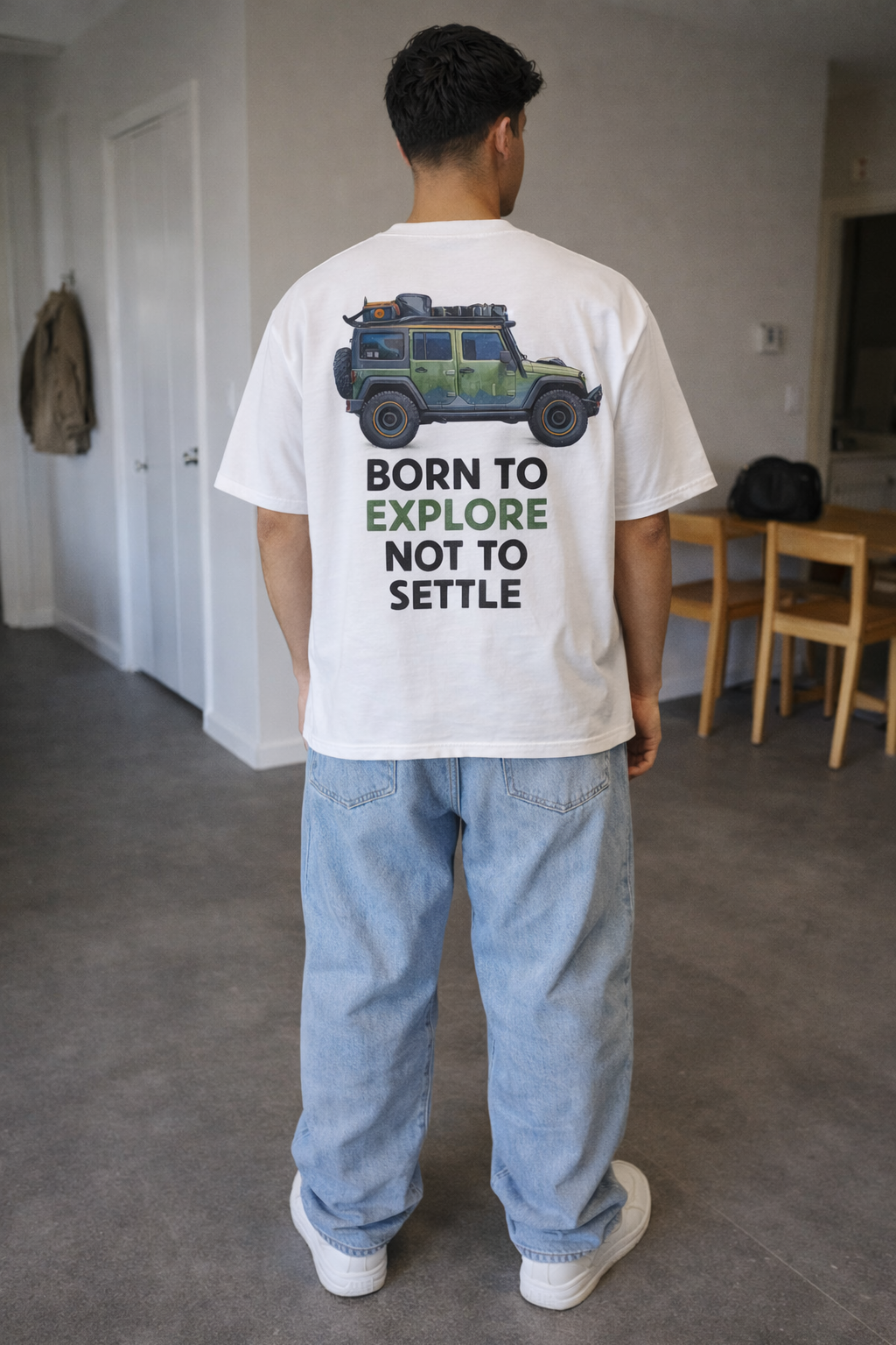 Explorer Oversized T-Shirt-White