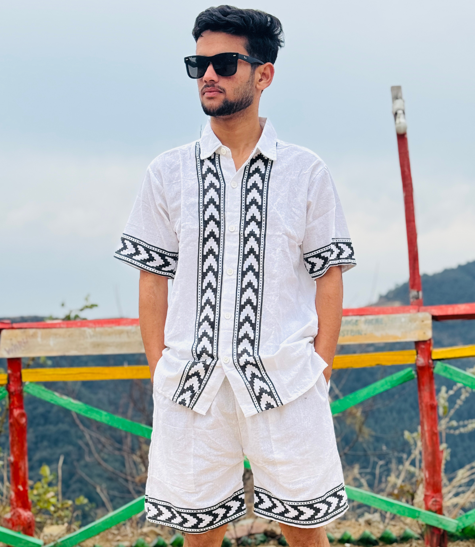 Summer Khadi CO-Ords Set
