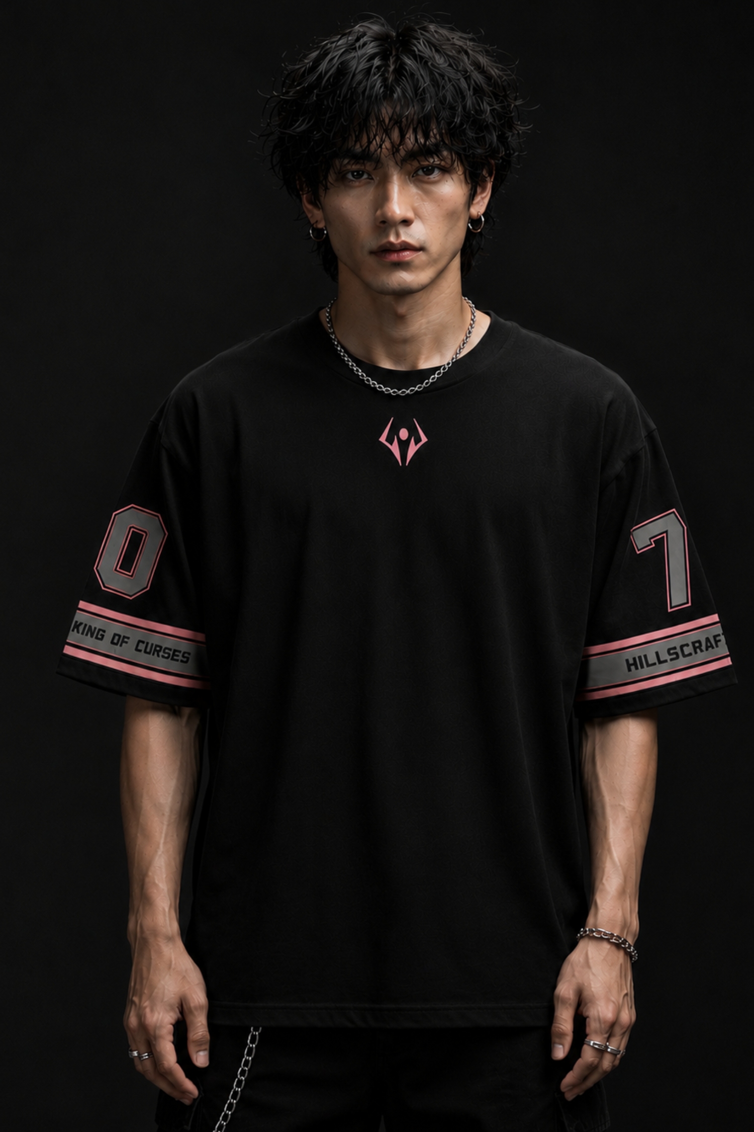 CURSED GOD 07 Oversized Tee – Black