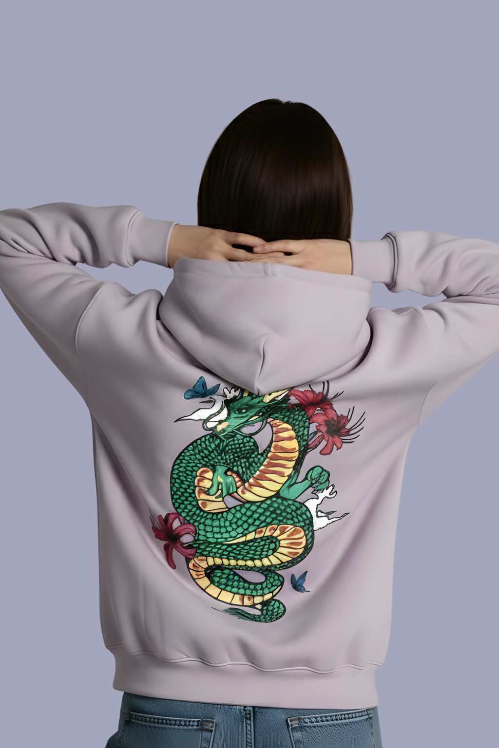 Mystic Dragon Unisex Regular Hoodie – Lavender