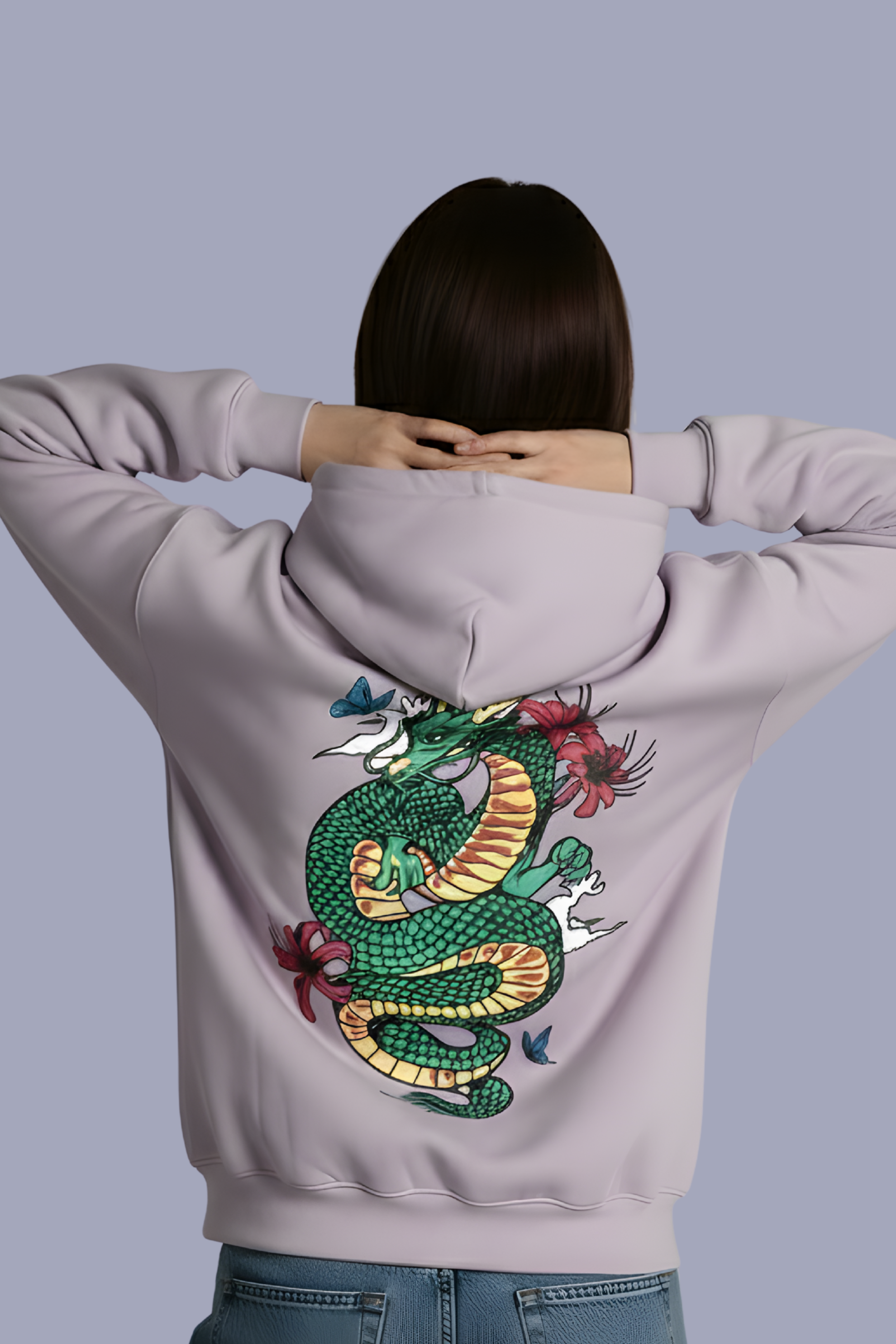 Mystic Dragon Unisex Regular Hoodie – Lavender