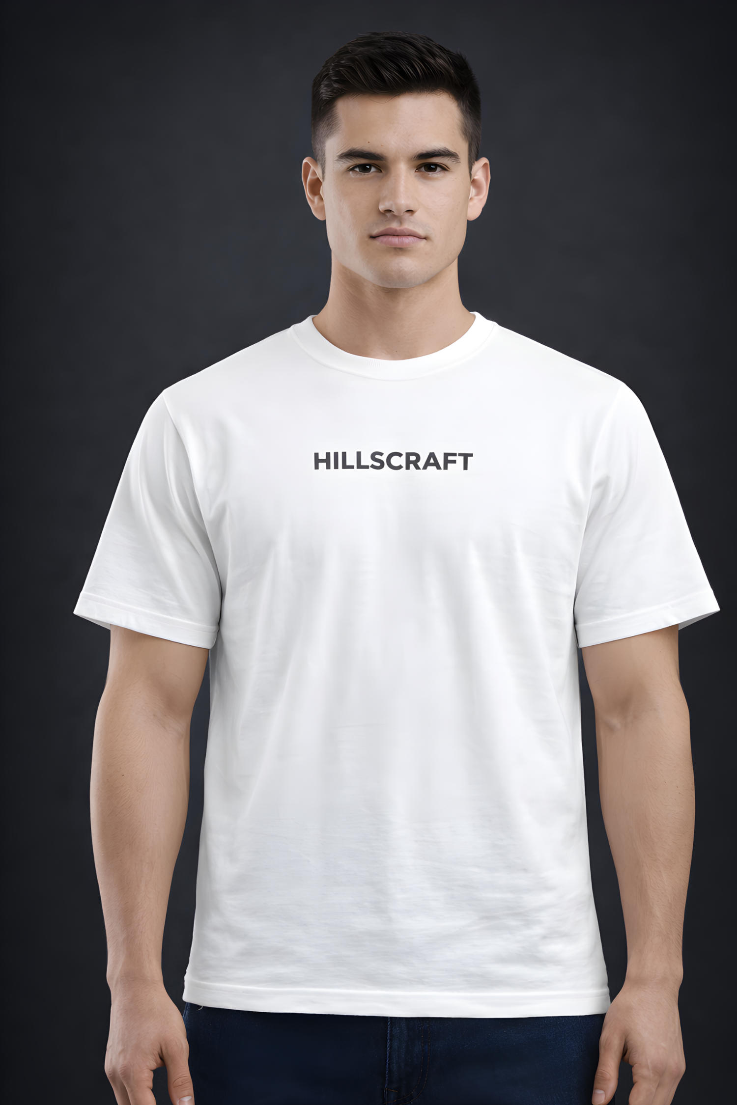 HUNT TO WIN  Regular Fit Printed T-Shirt-White