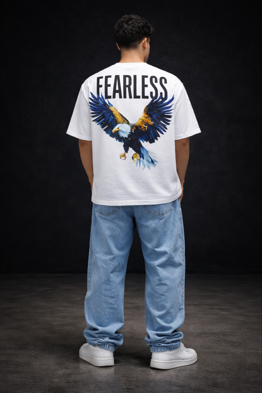 FEARLESS Oversized T-Shirt-White