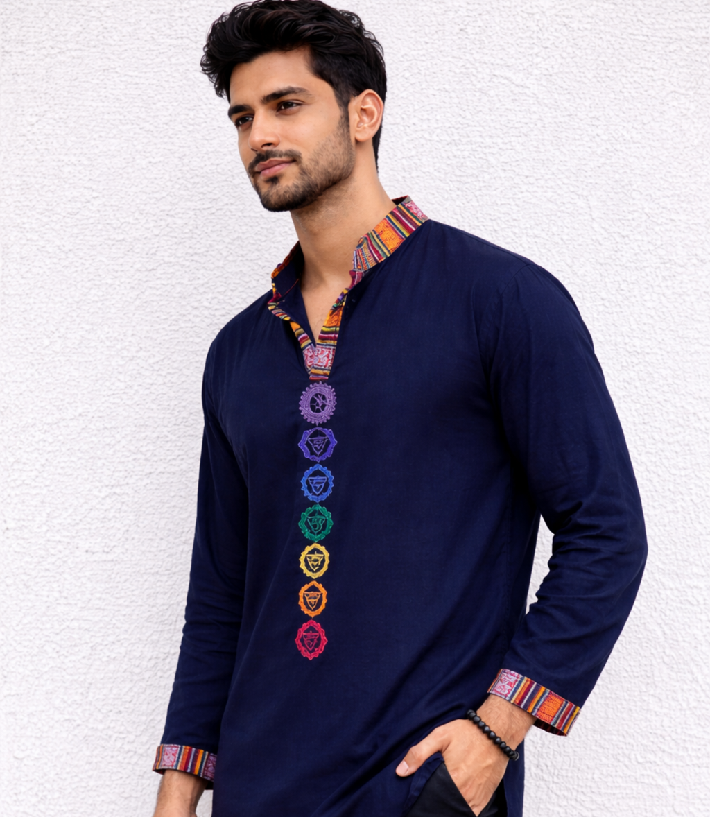 7 Chakara Kurta - BLUE