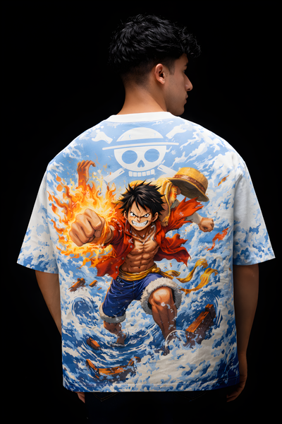 LUFFY Oversized Tee - White