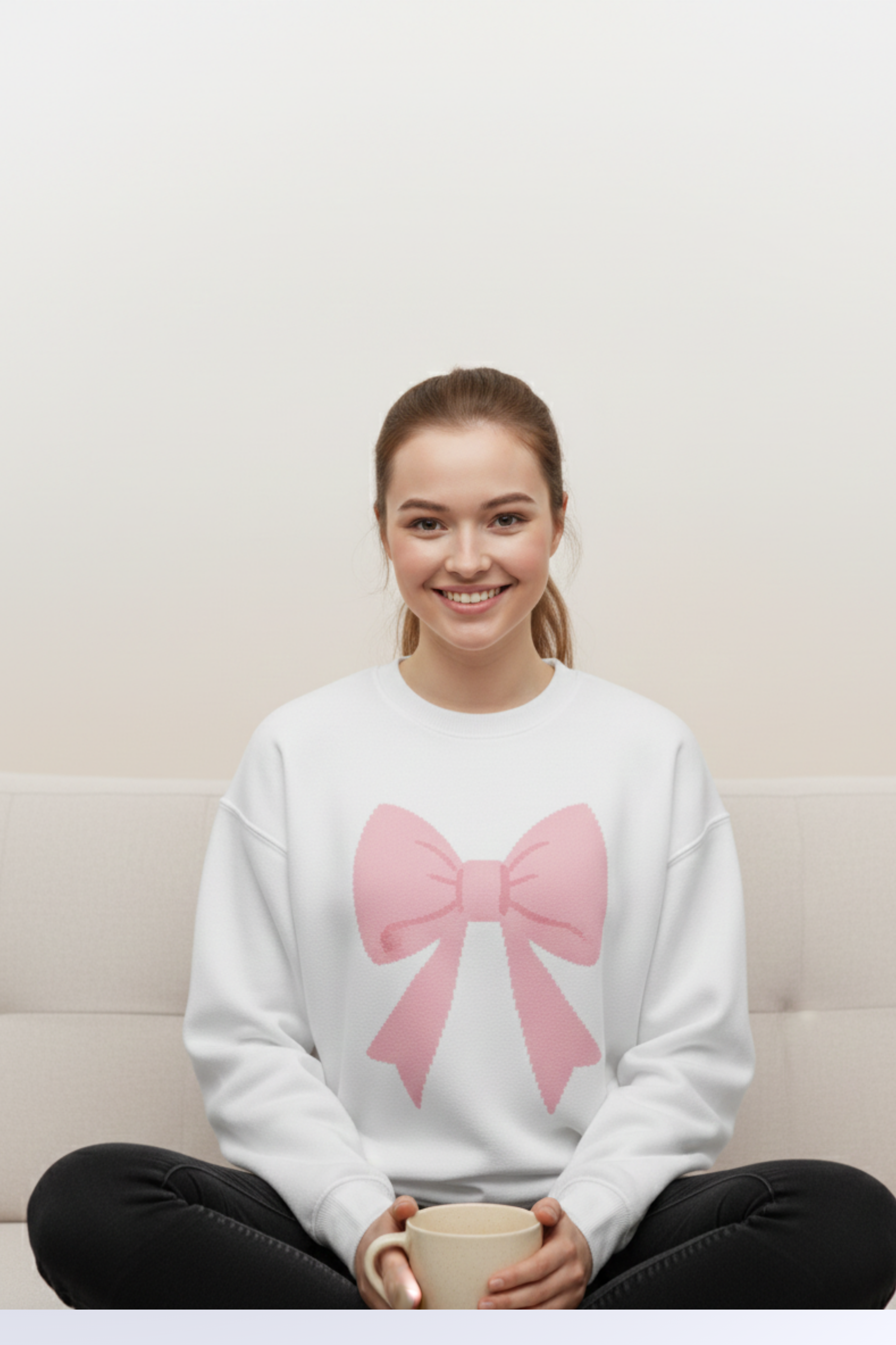 Pookie Women’s Sweatshirt –WHITE