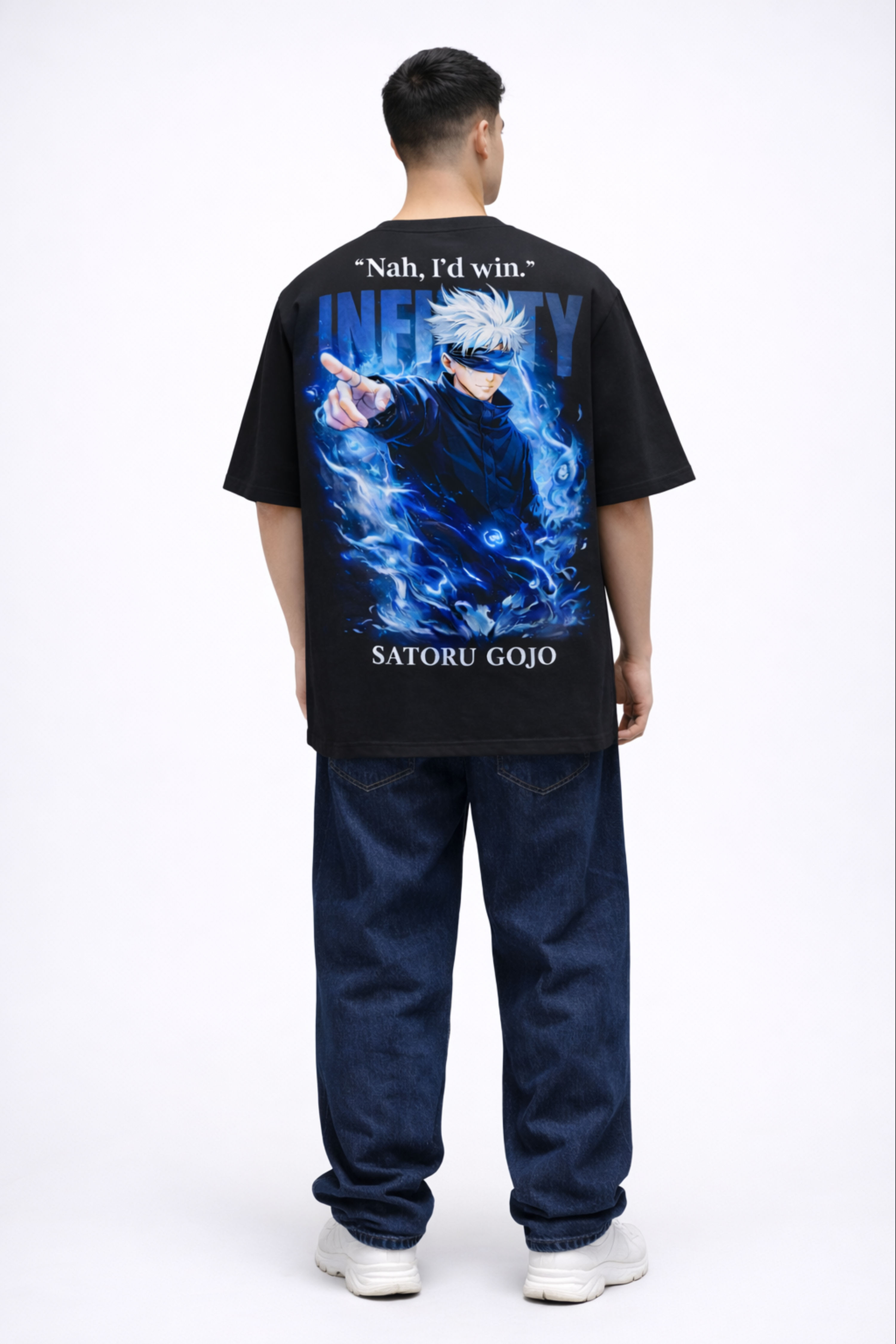 INFINITY Oversized Tee - Black