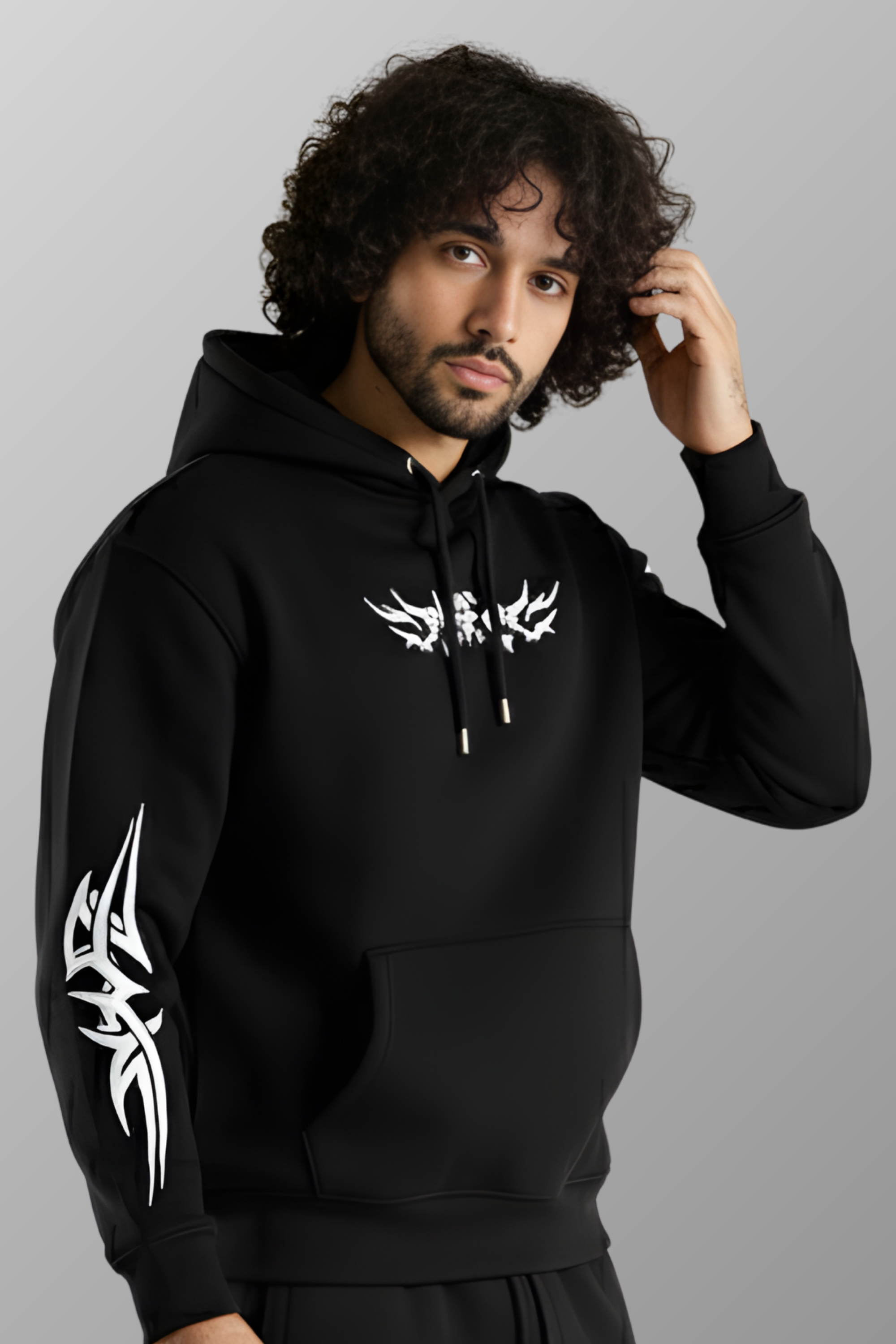 Shadow Tribe Regular Unisex Hoodie - Black