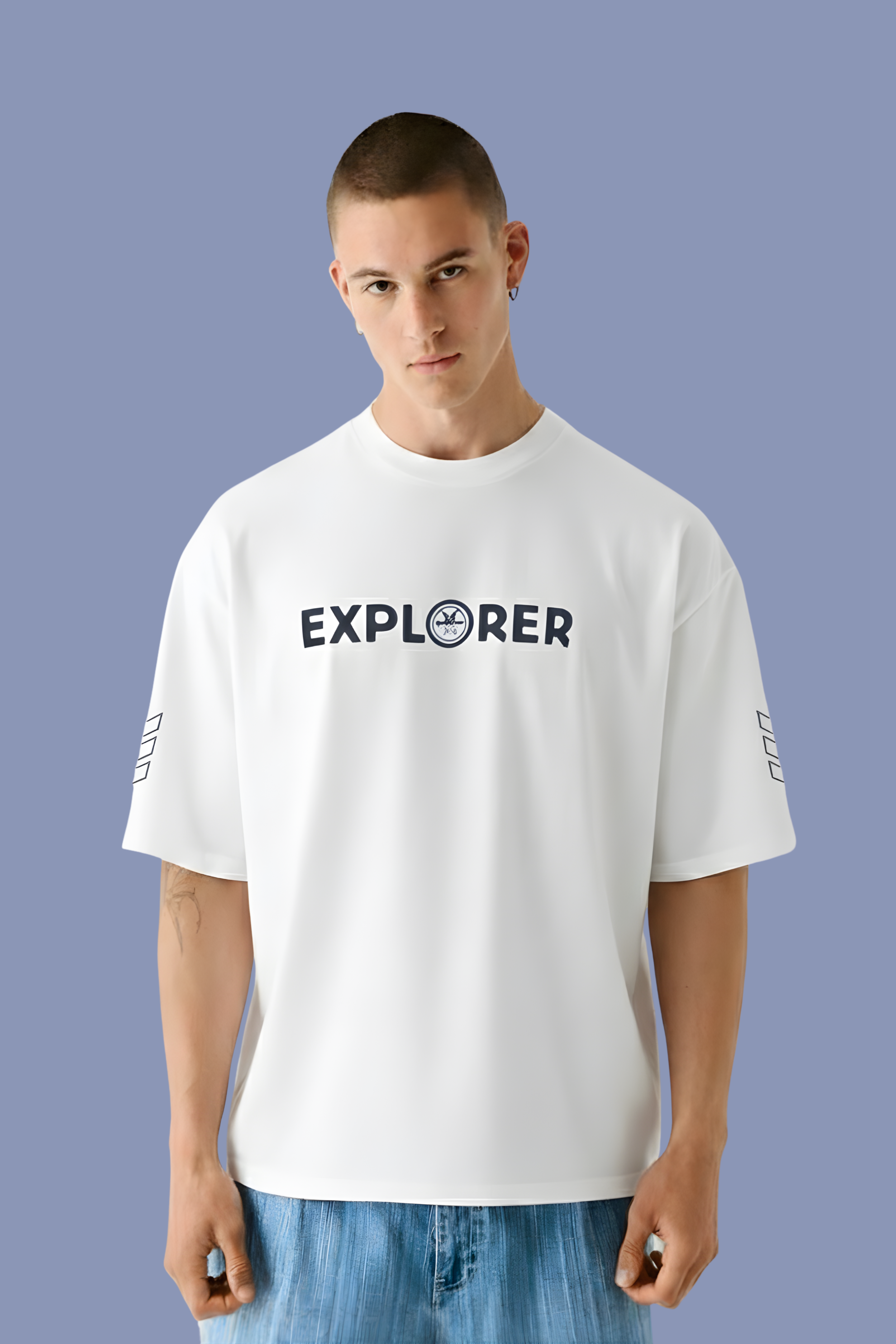 Explorer Oversized T-Shirt-White
