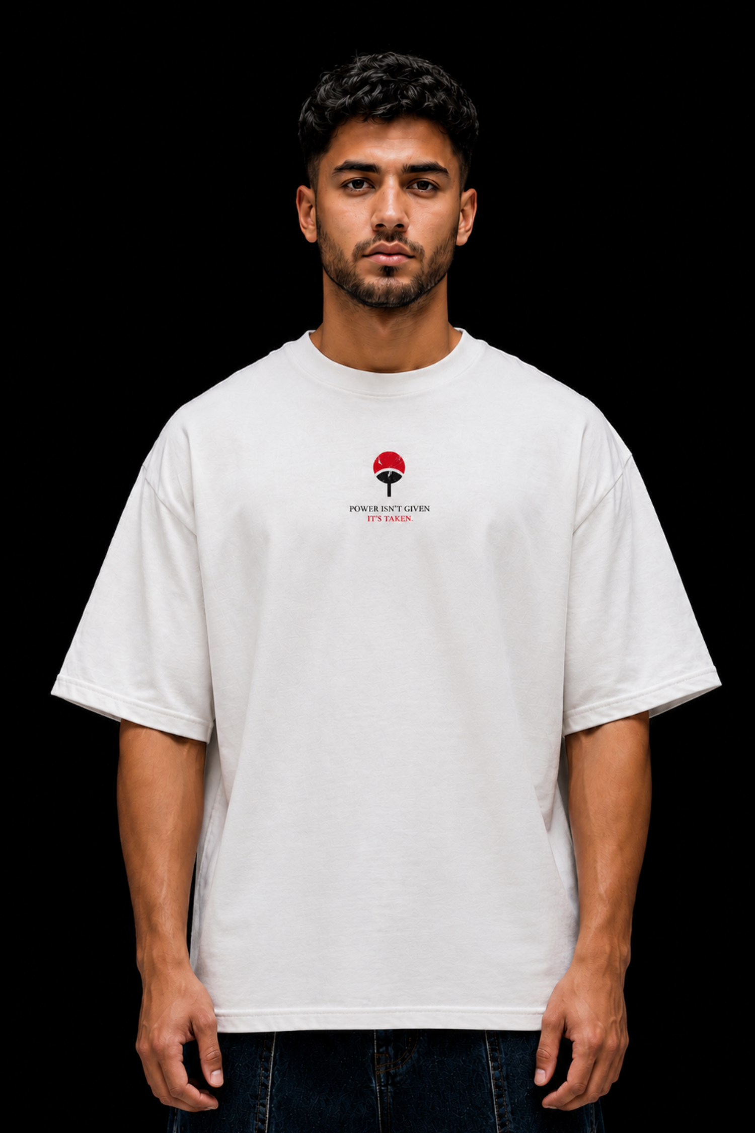 Dark Shinobi Oversized Tee - WHITE