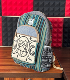 Hemp Bagpack - Divine Blue