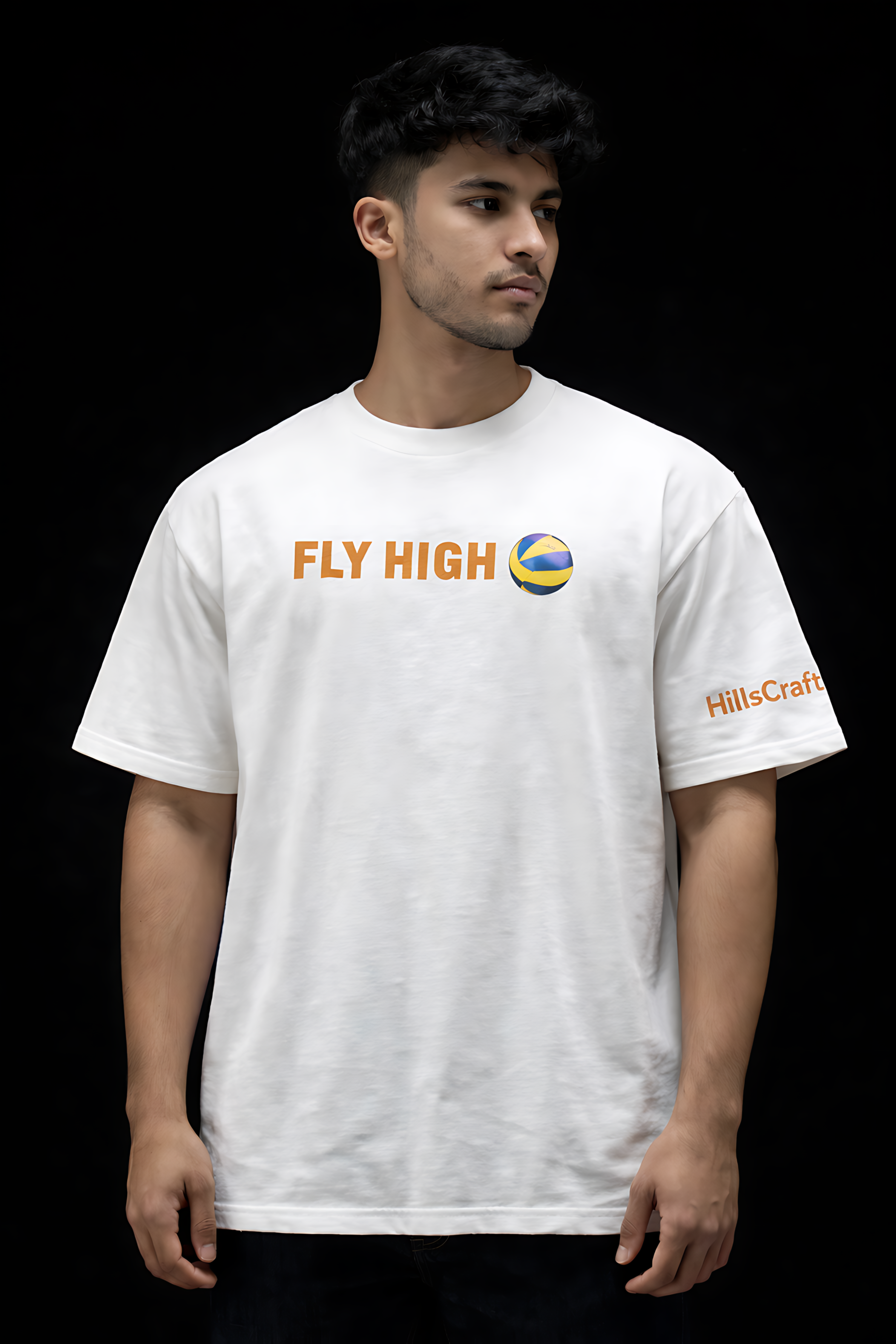 Fly High Oversized Tee - White