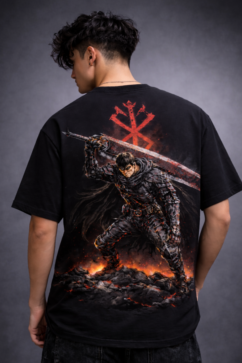 Warrior Berserk Oversized Tee - Black