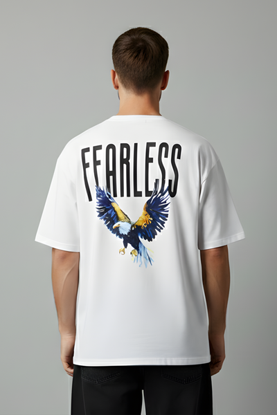 Fearless Oversized T-Shirt-White