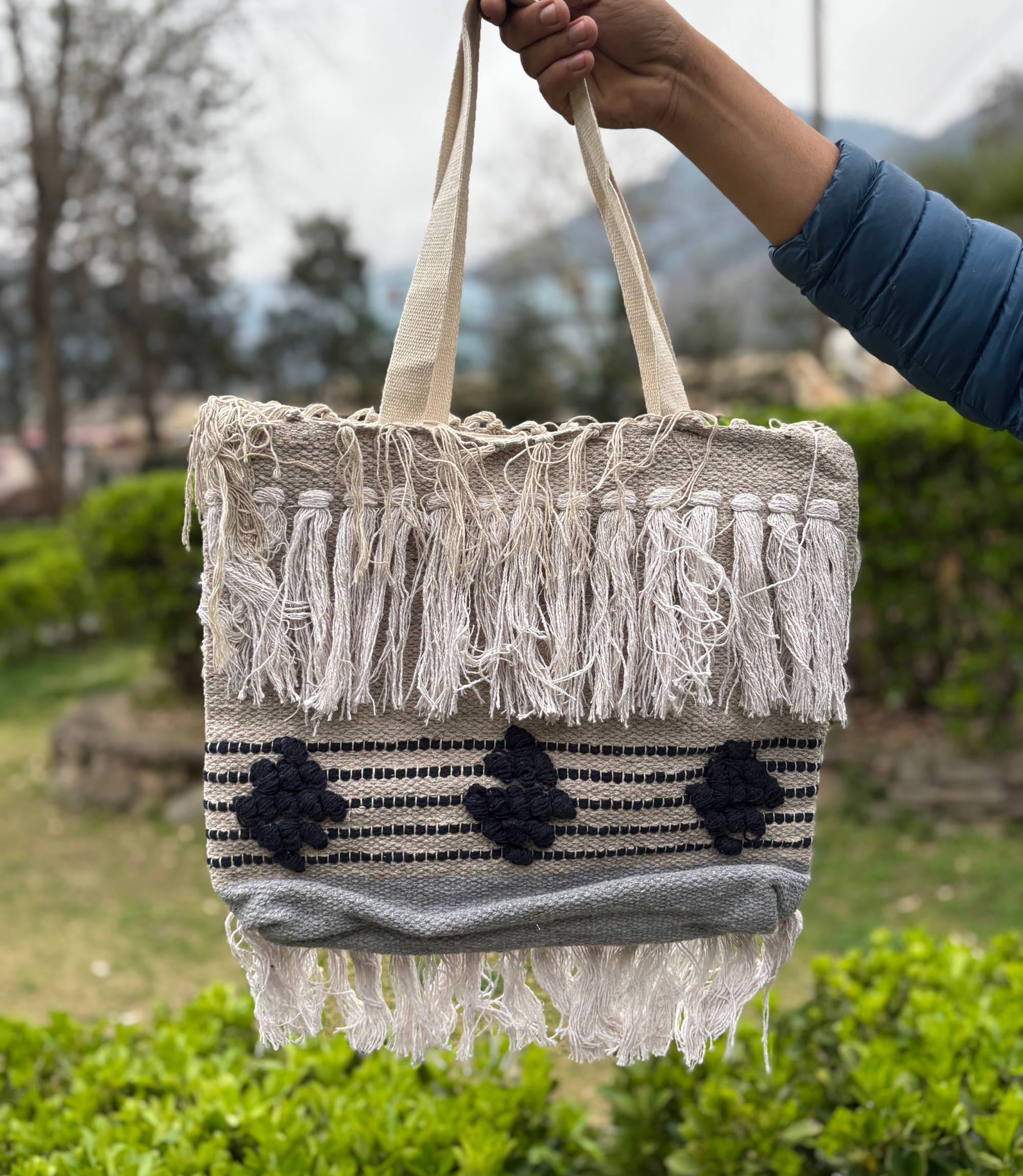 Women Boho Bag - Mix - Grey