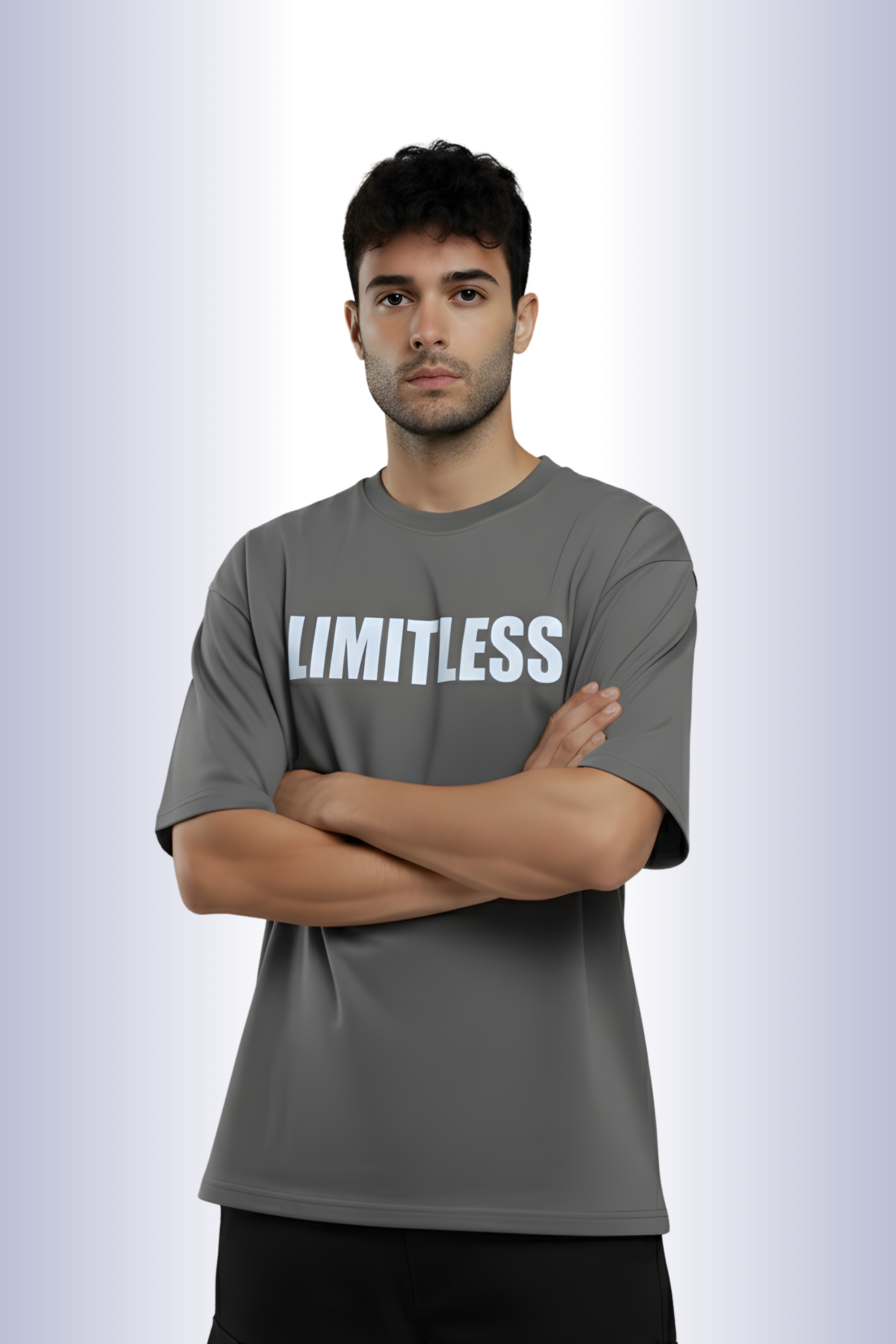 Limitless Oversized T-Shirt-Grey