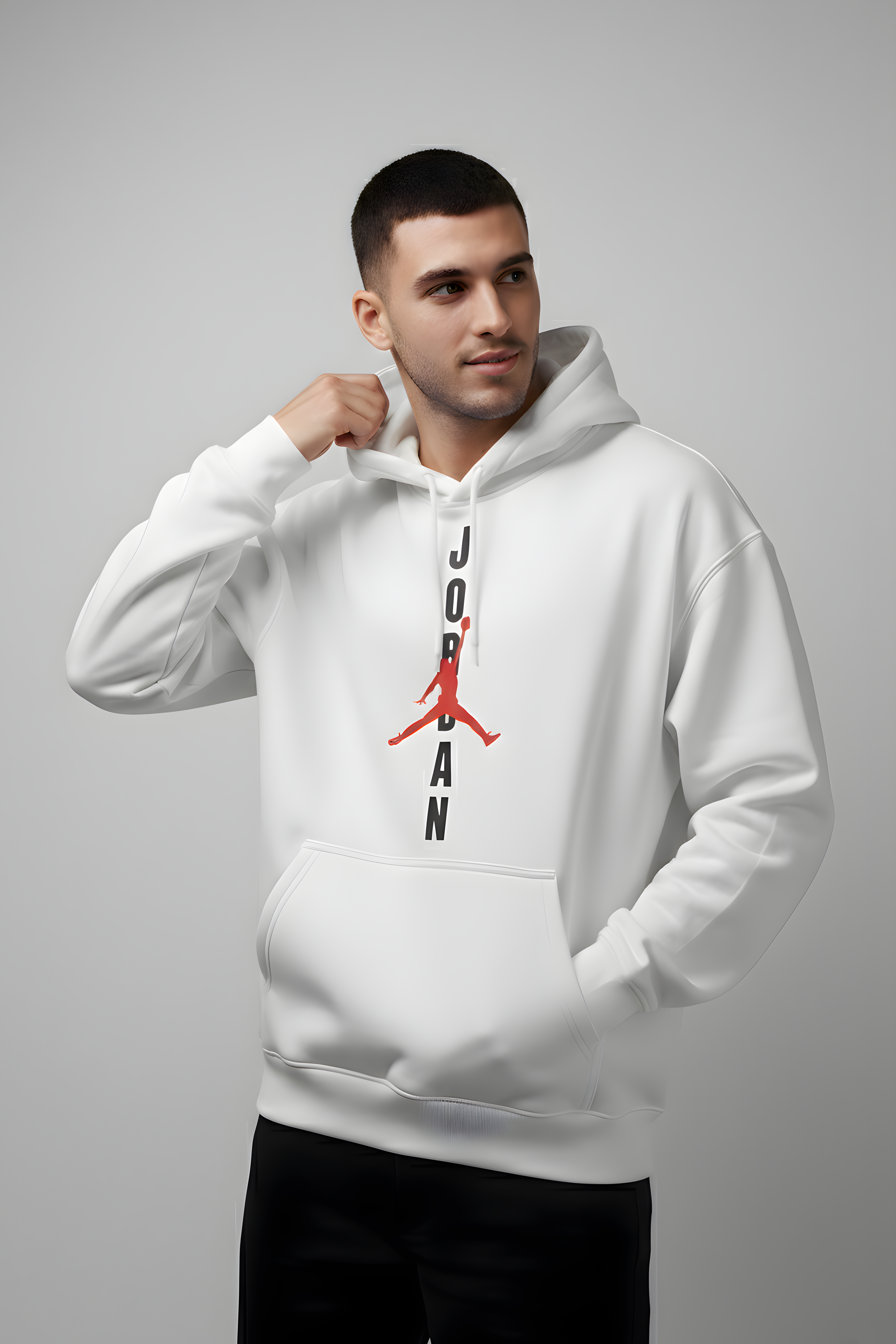 Jordan Premium Oversized Hoodie  - White