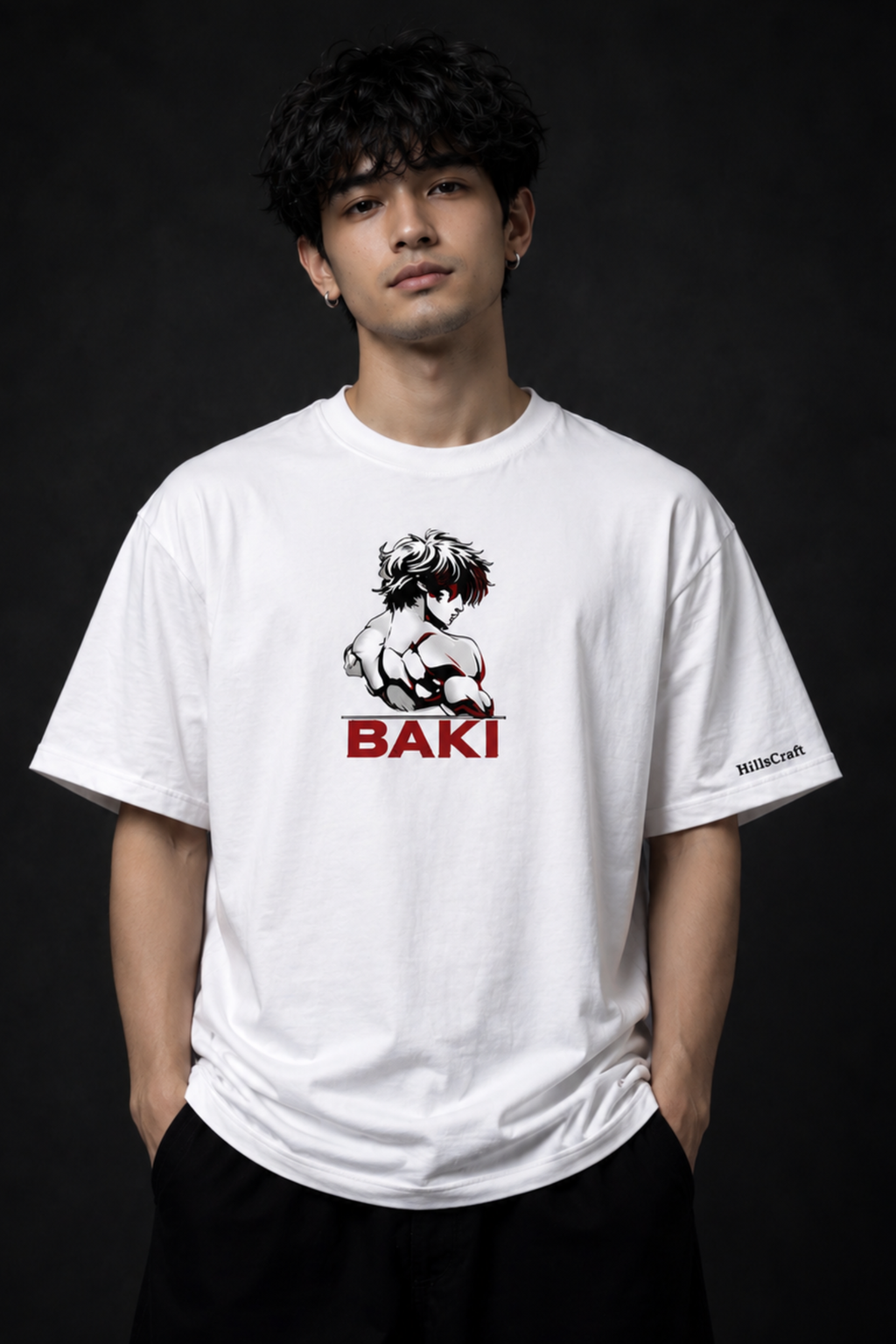 BAKI Oversized Tee - White