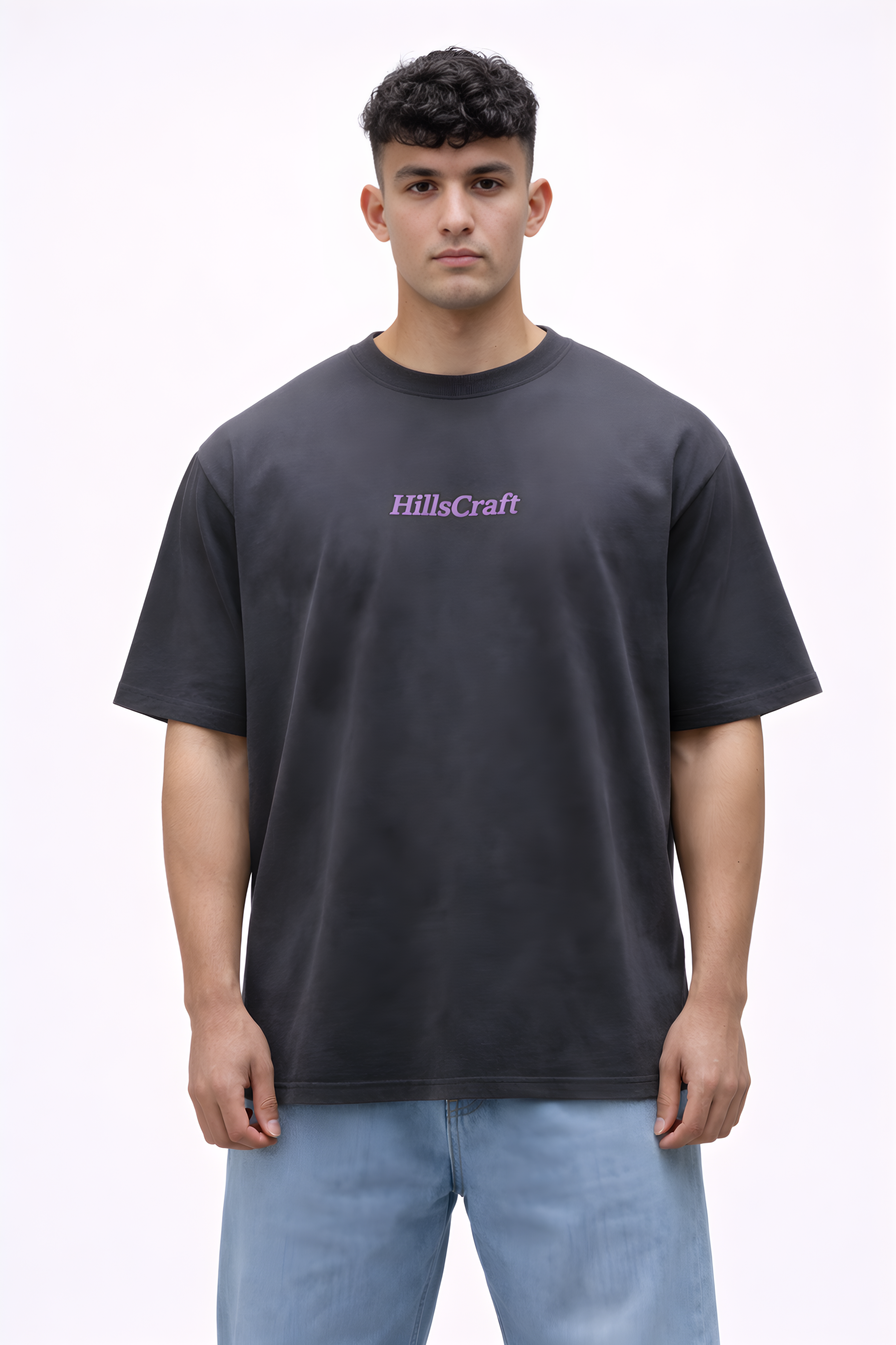 Serpent Warrior Oversized Tee - Grey