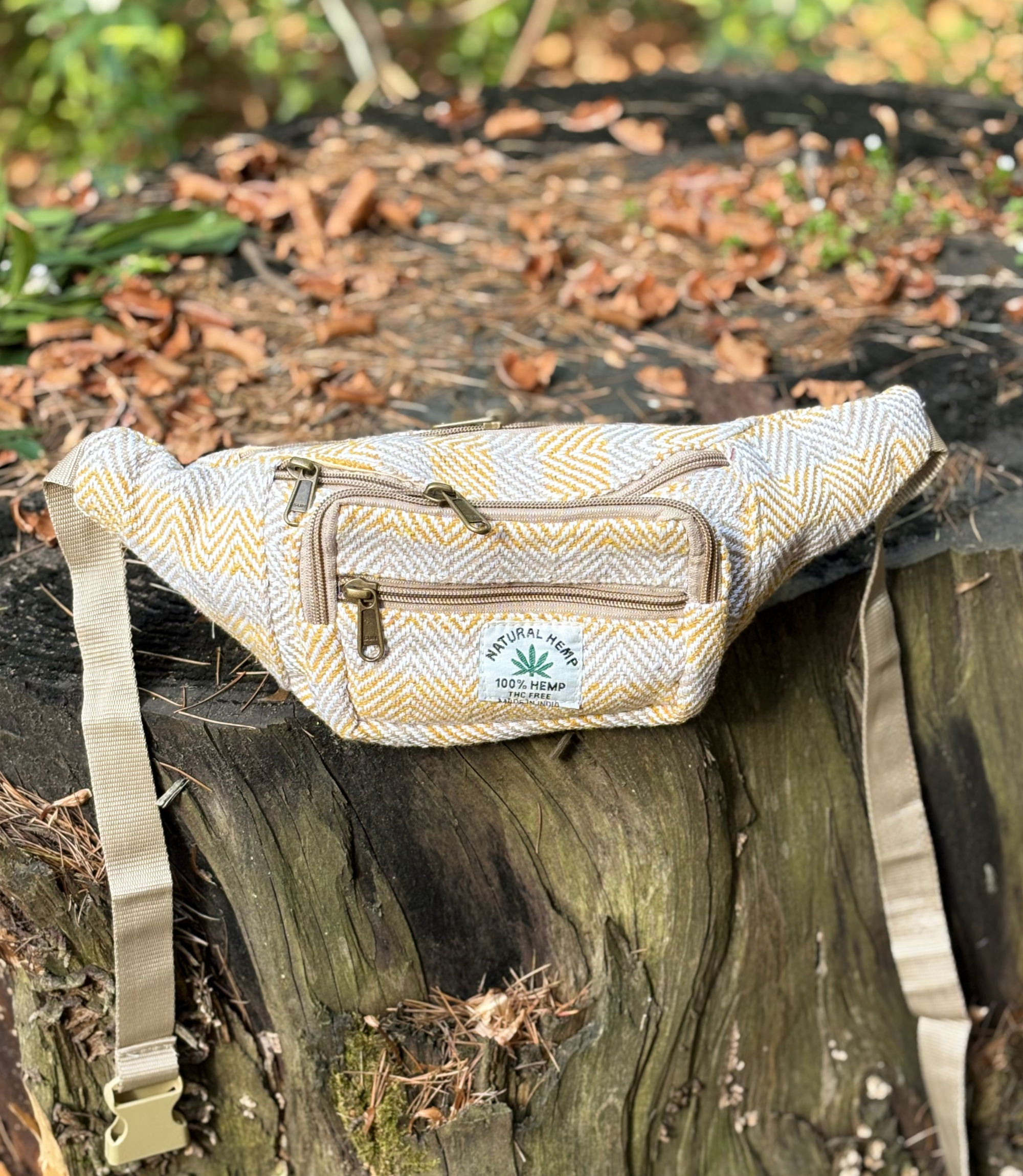 Hemp Waist Bag - Yellow