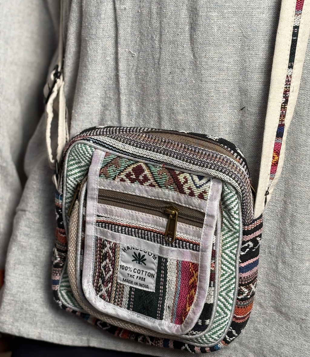 Hemp Side Bag - Small Multicolor