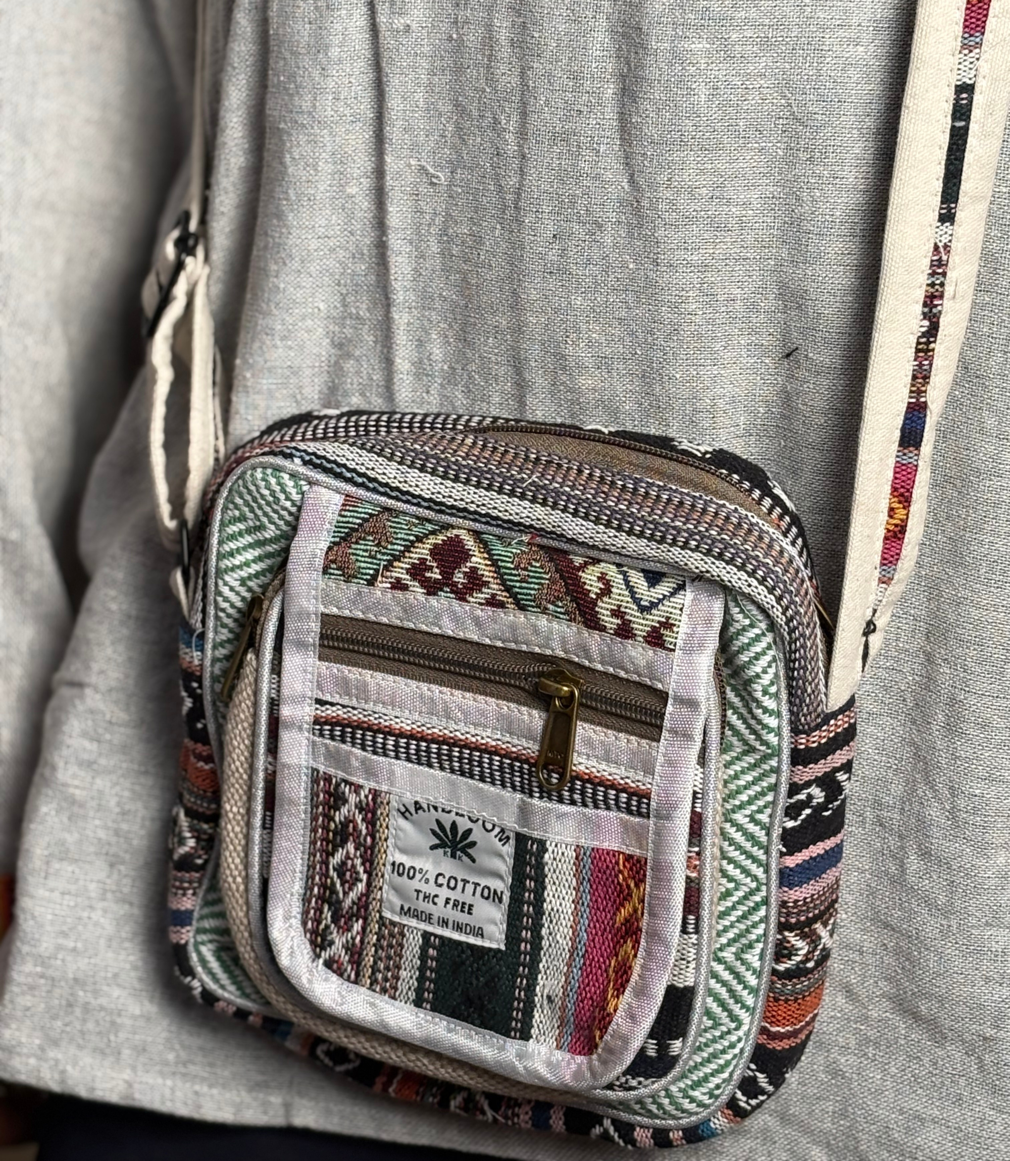 Hemp Side Bag - Small Multicolor