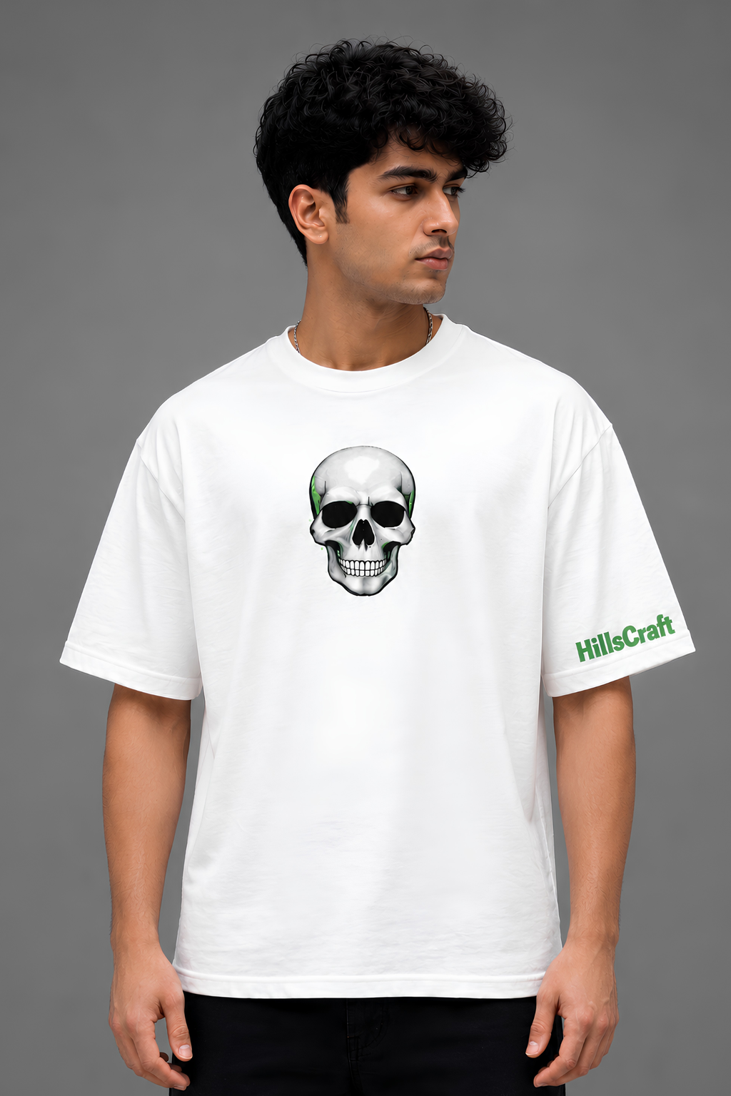 FEARLESS RIDER Oversized Tee - White