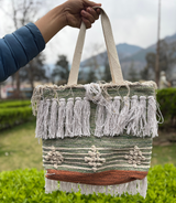 Women Boho Bag - Mint Green - Mix