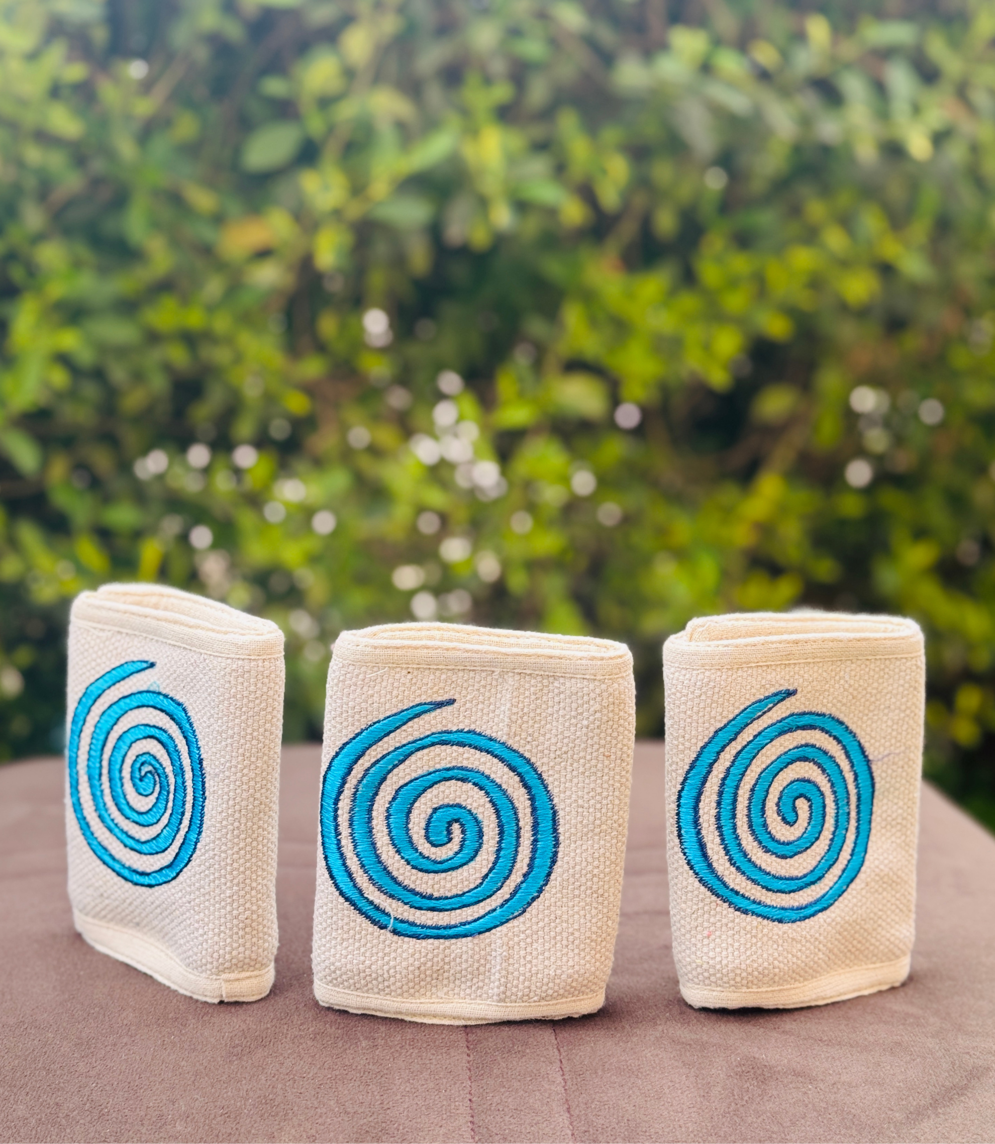 Spirals Hemp Wallet