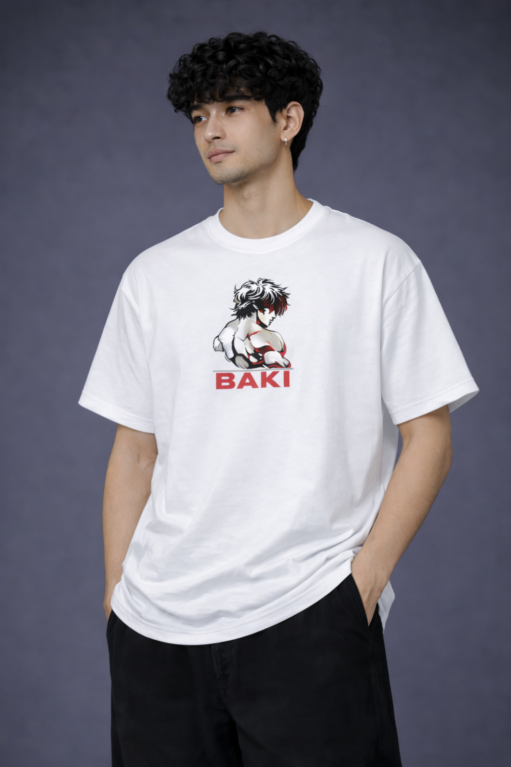 BAKI Oversized Tee - White