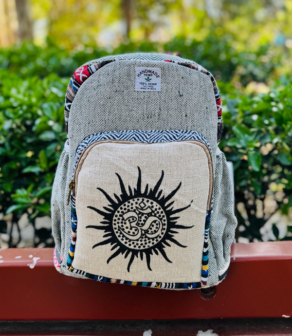 OM and SUN Hemp Bag