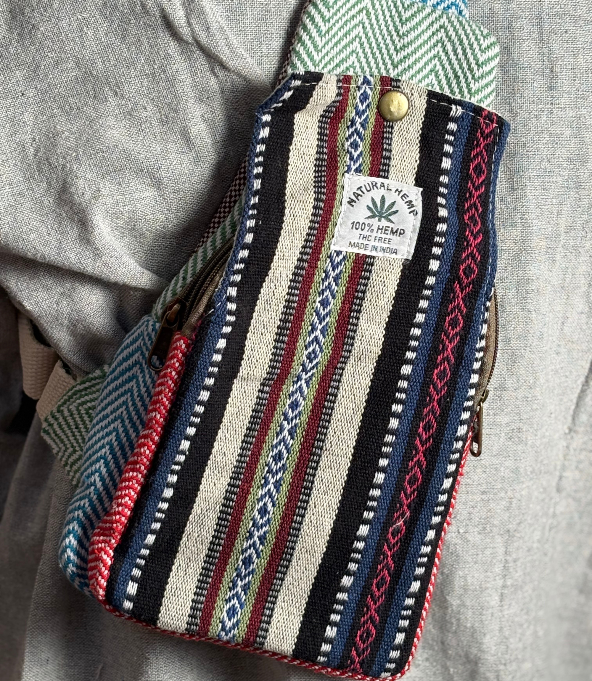Hemp Chest Bag -Mix Color