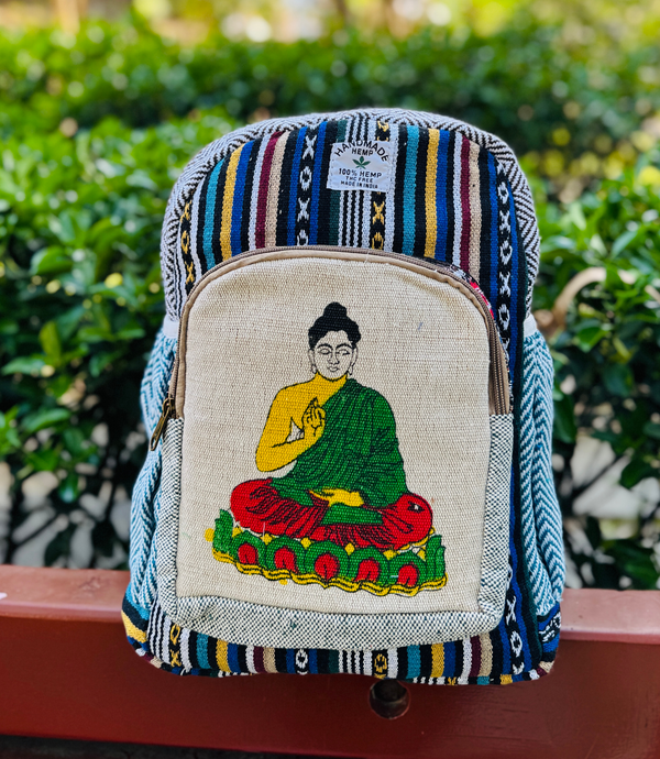 Buddha Hemp Bagpack - Coloured