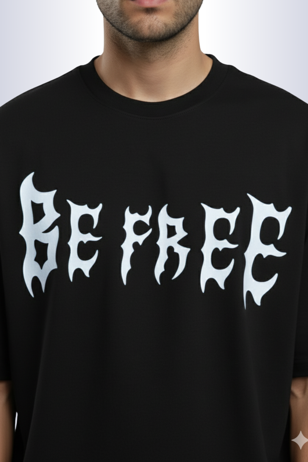 Be Free Oversized T-Shirt-Black
