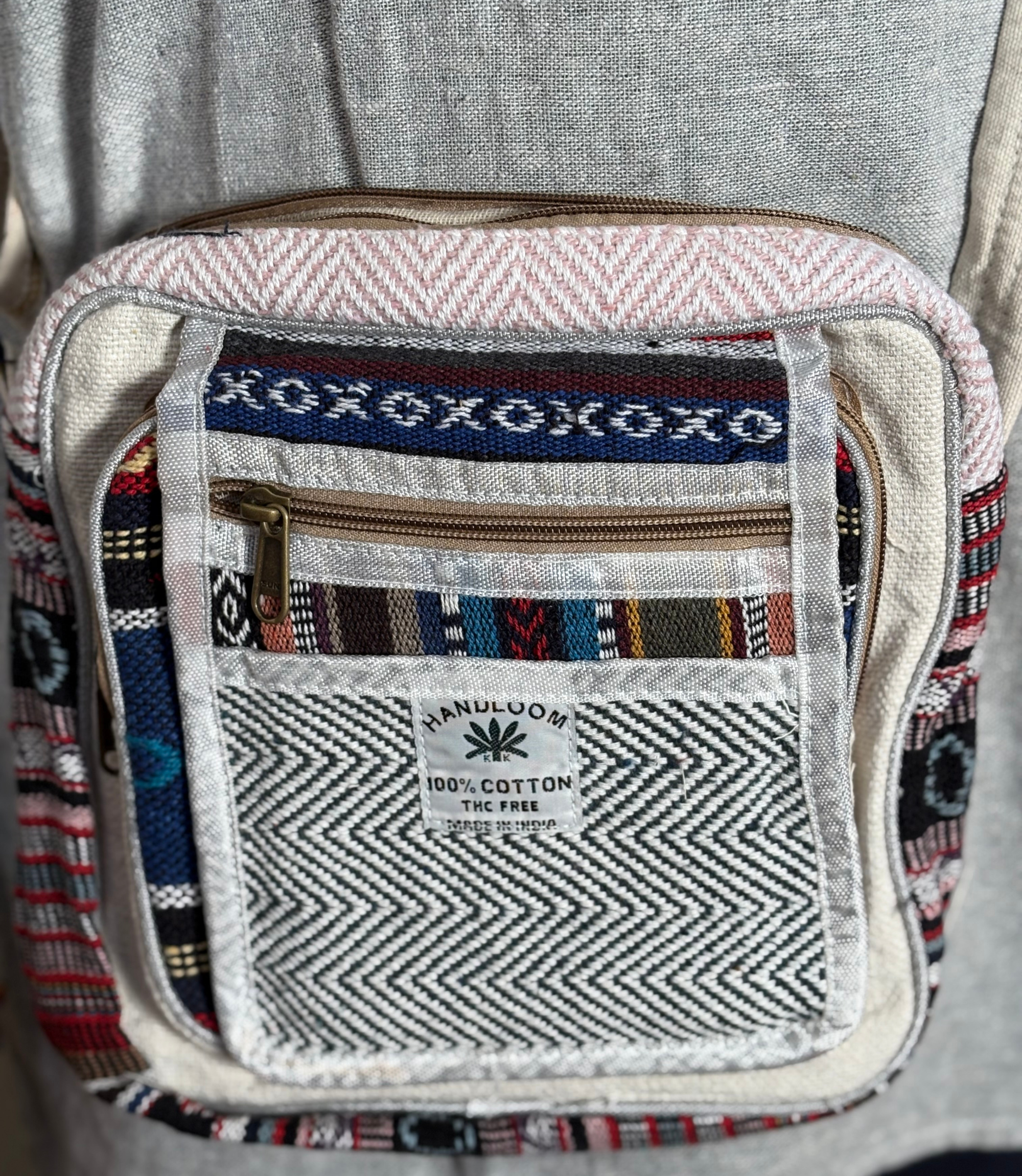 Hemp Side Bag - B-W