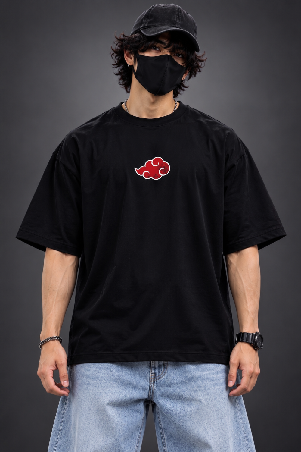 PAIN – AKATSUKI LEADER  Oversized TEE  – Black