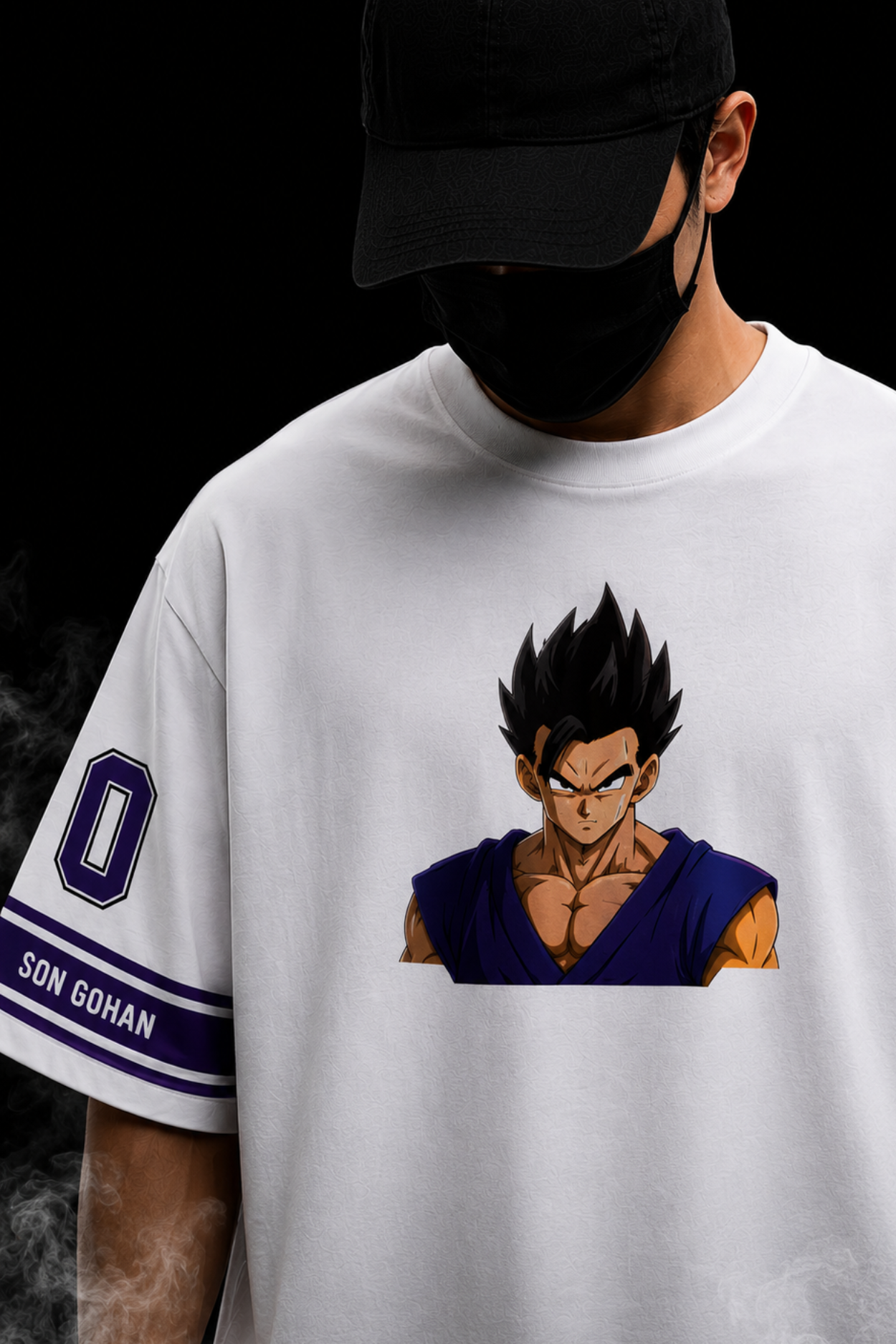 Son Gohan 08 Oversized  T-shirt -White