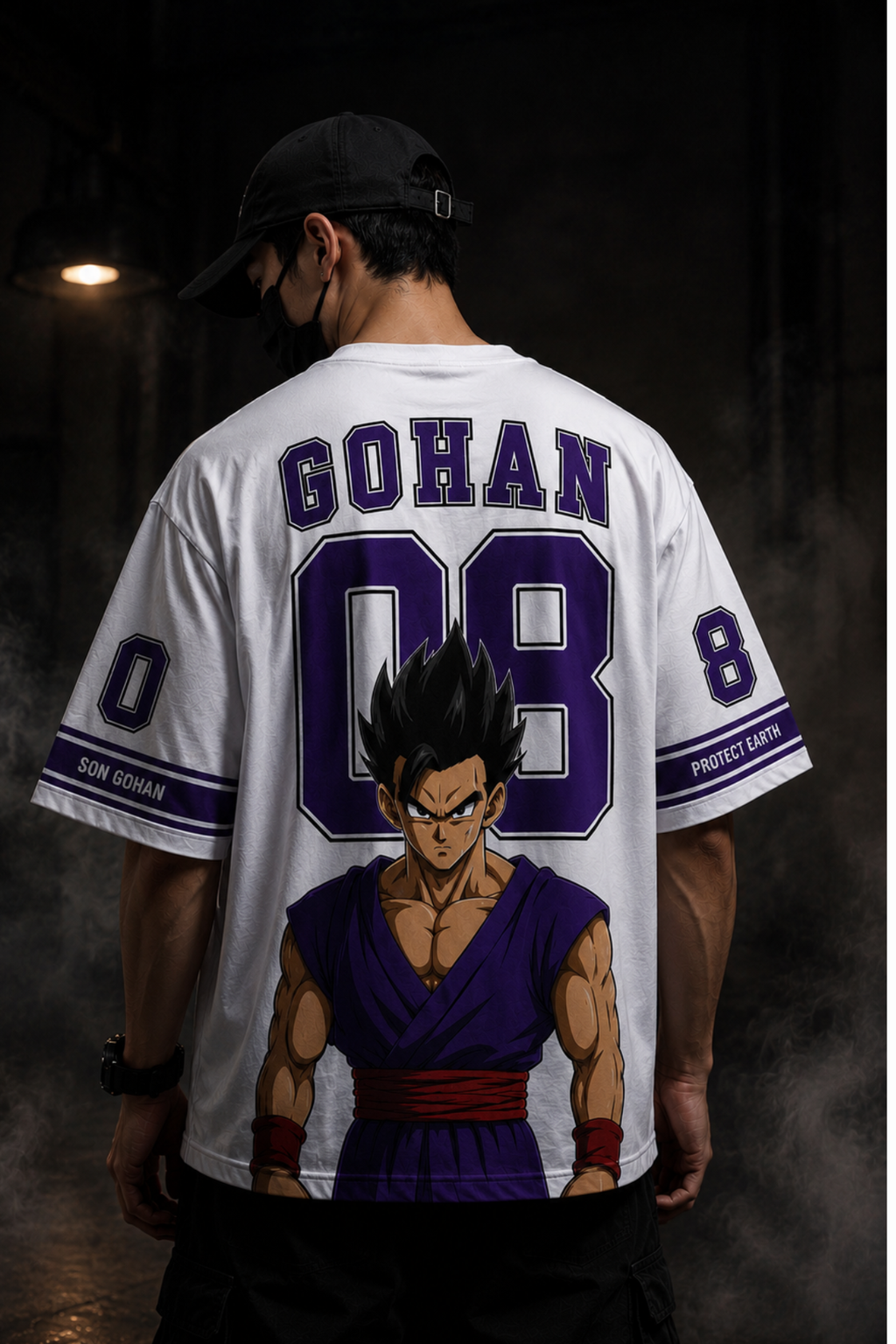 Son Gohan 08 Oversized  T-shirt -White