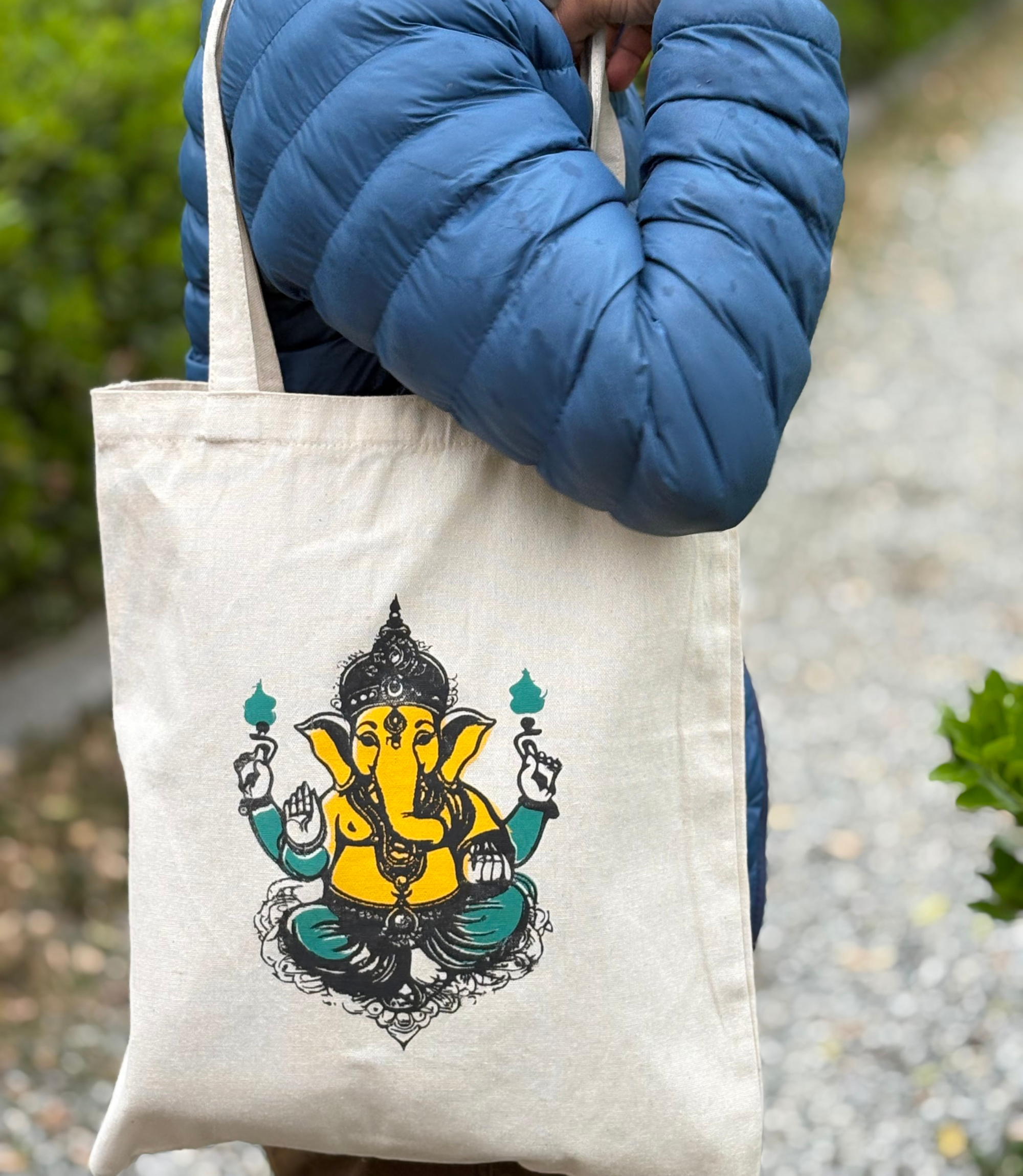 Canvas Tote Bag - Coloured Ganesh