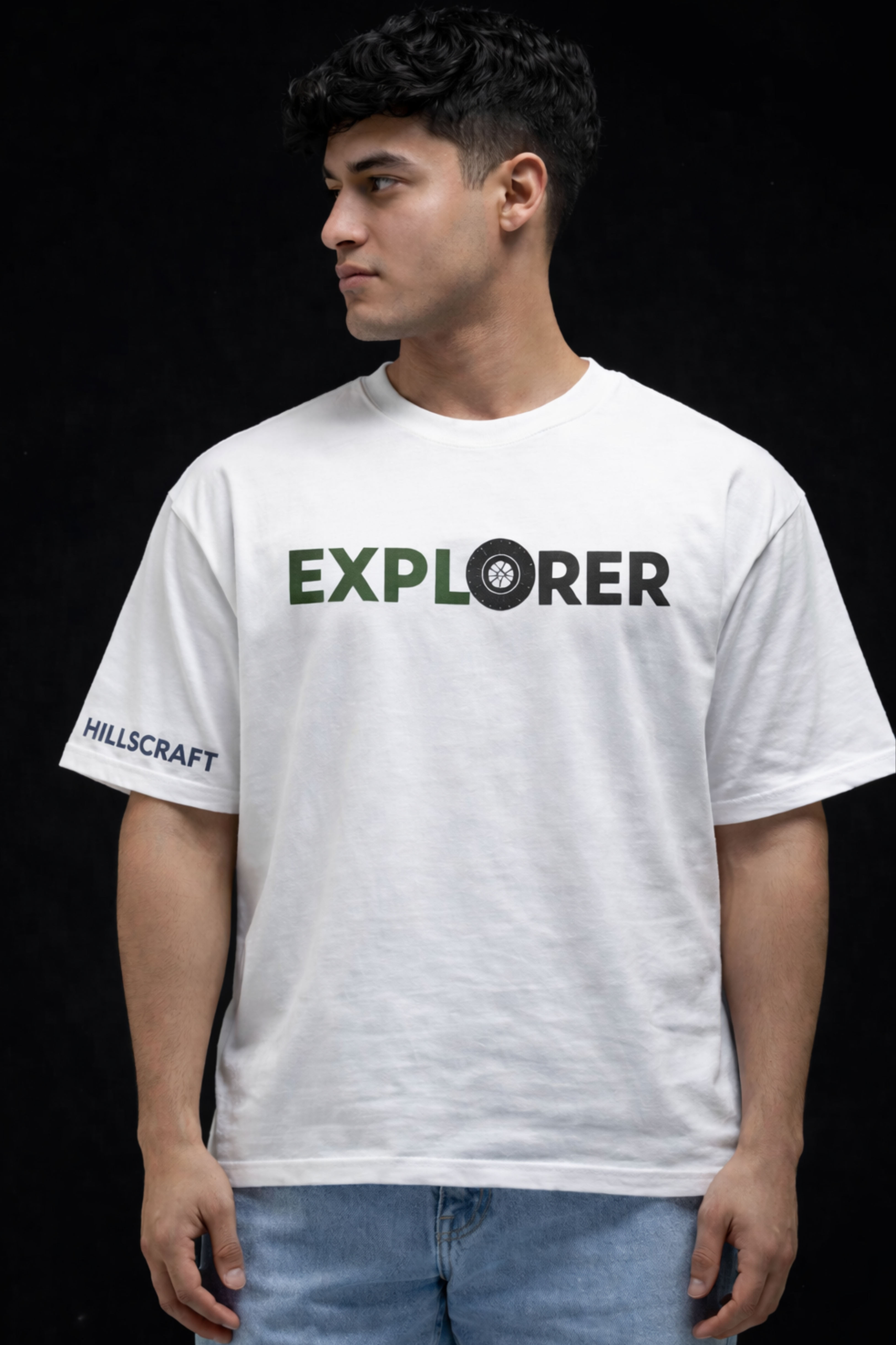 Explorer Oversized T-Shirt-White