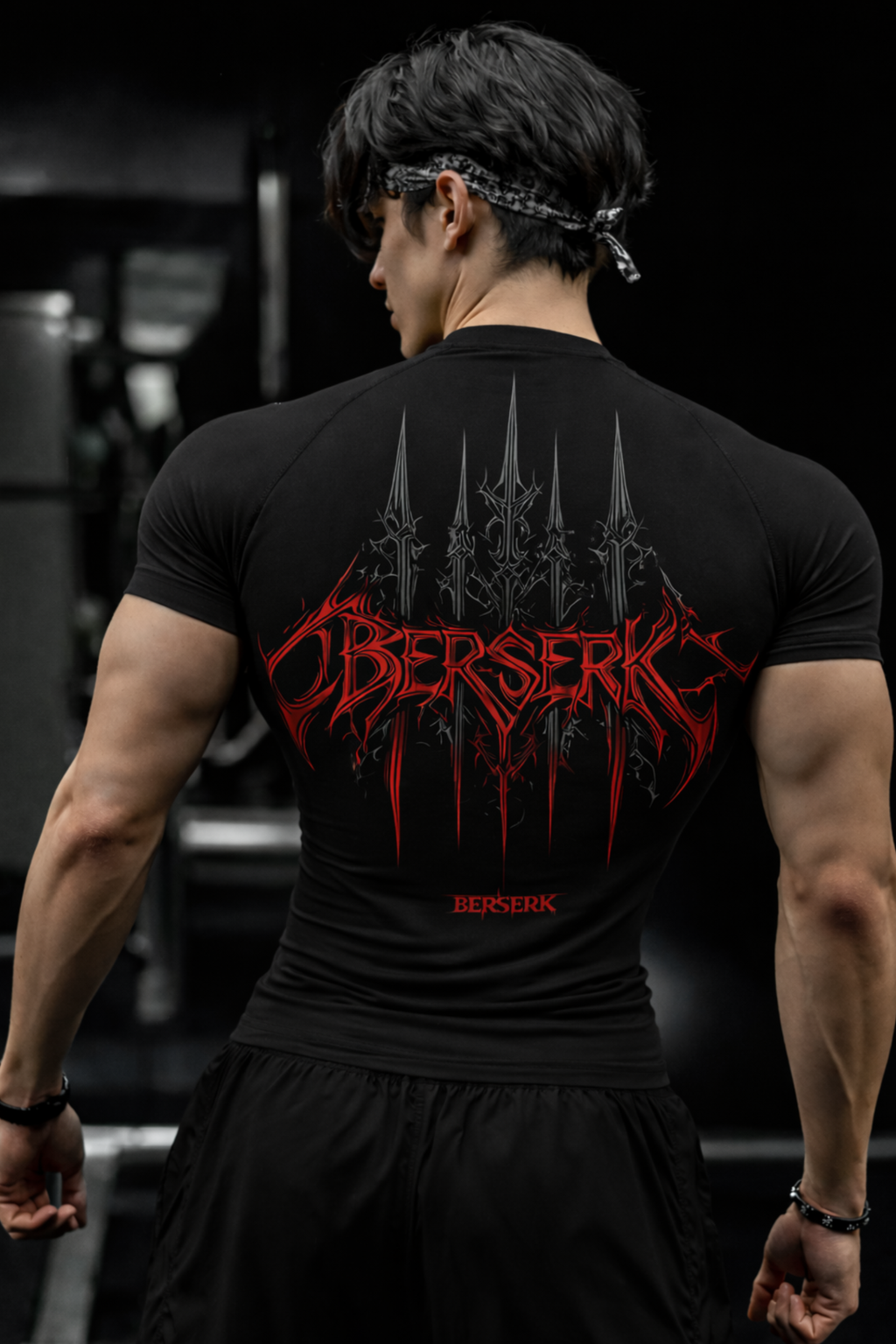 BERSERK Compression Half Sleeve T-Shirt – Black