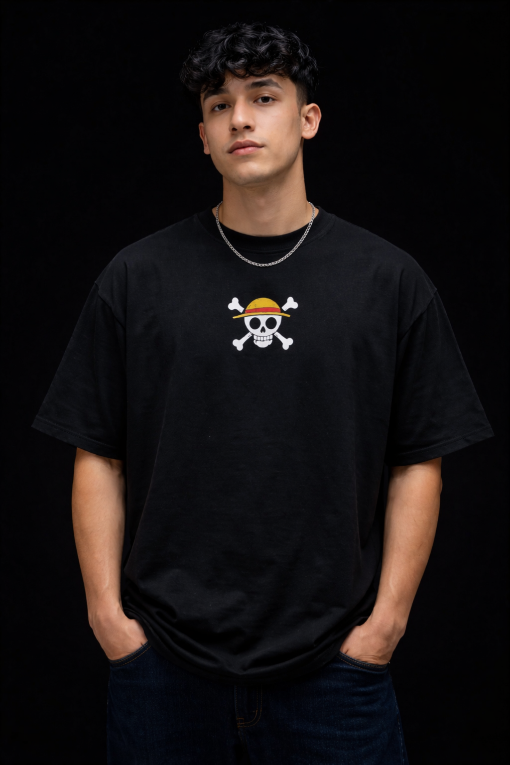 LUFFY Oversized Tee - Black