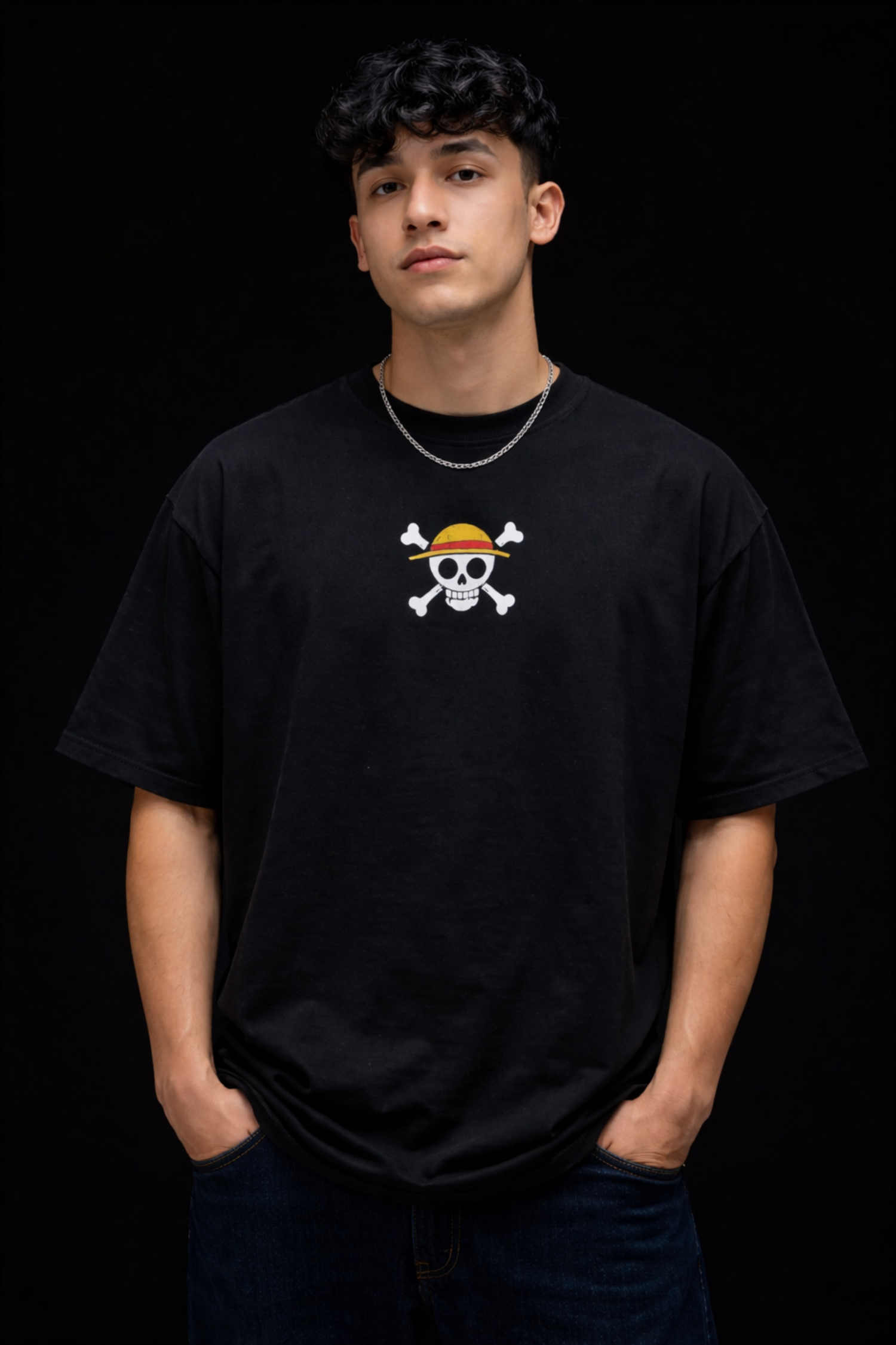 LUFFY Oversized Tee - Black