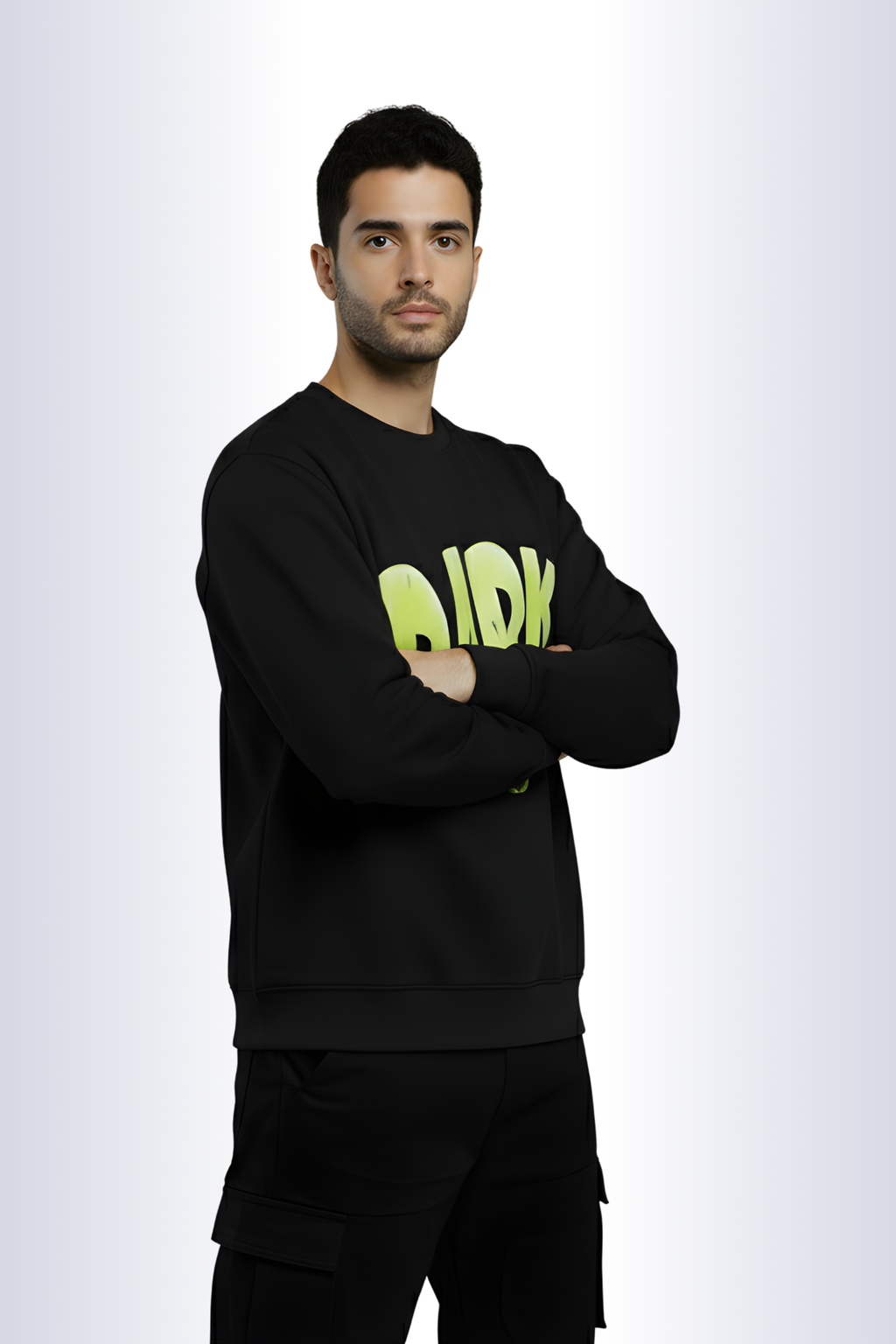 Dark Regular Sweatshirt-Black