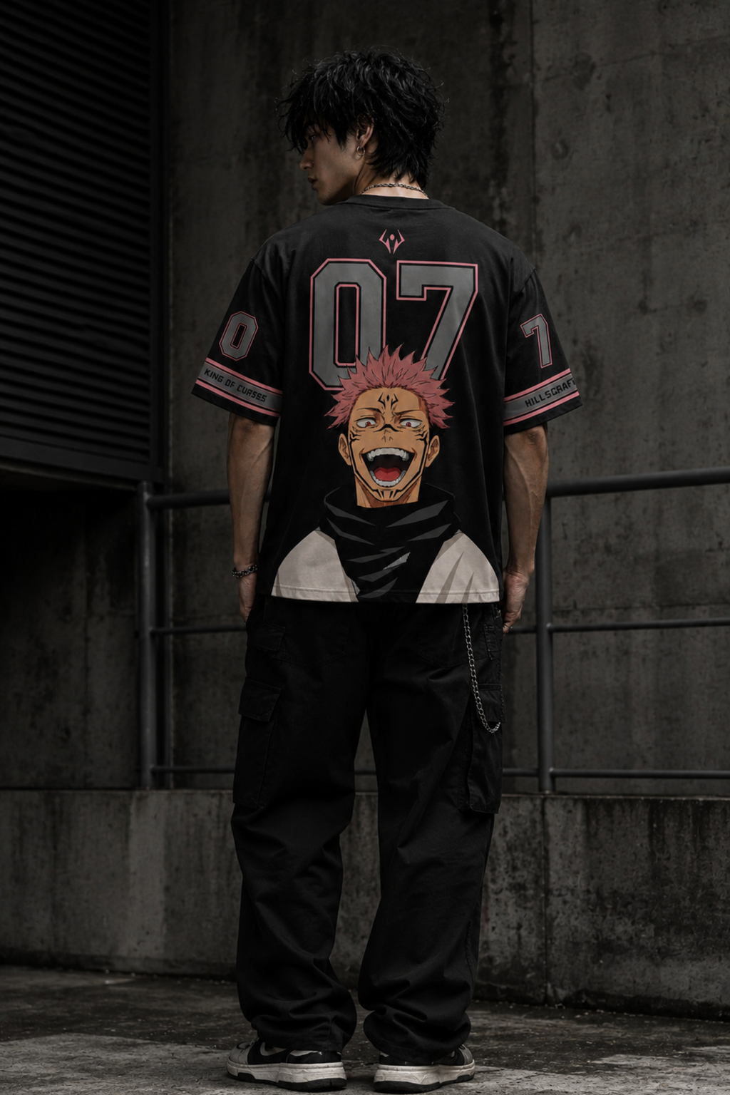 CURSED GOD 07 Oversized Tee – Black
