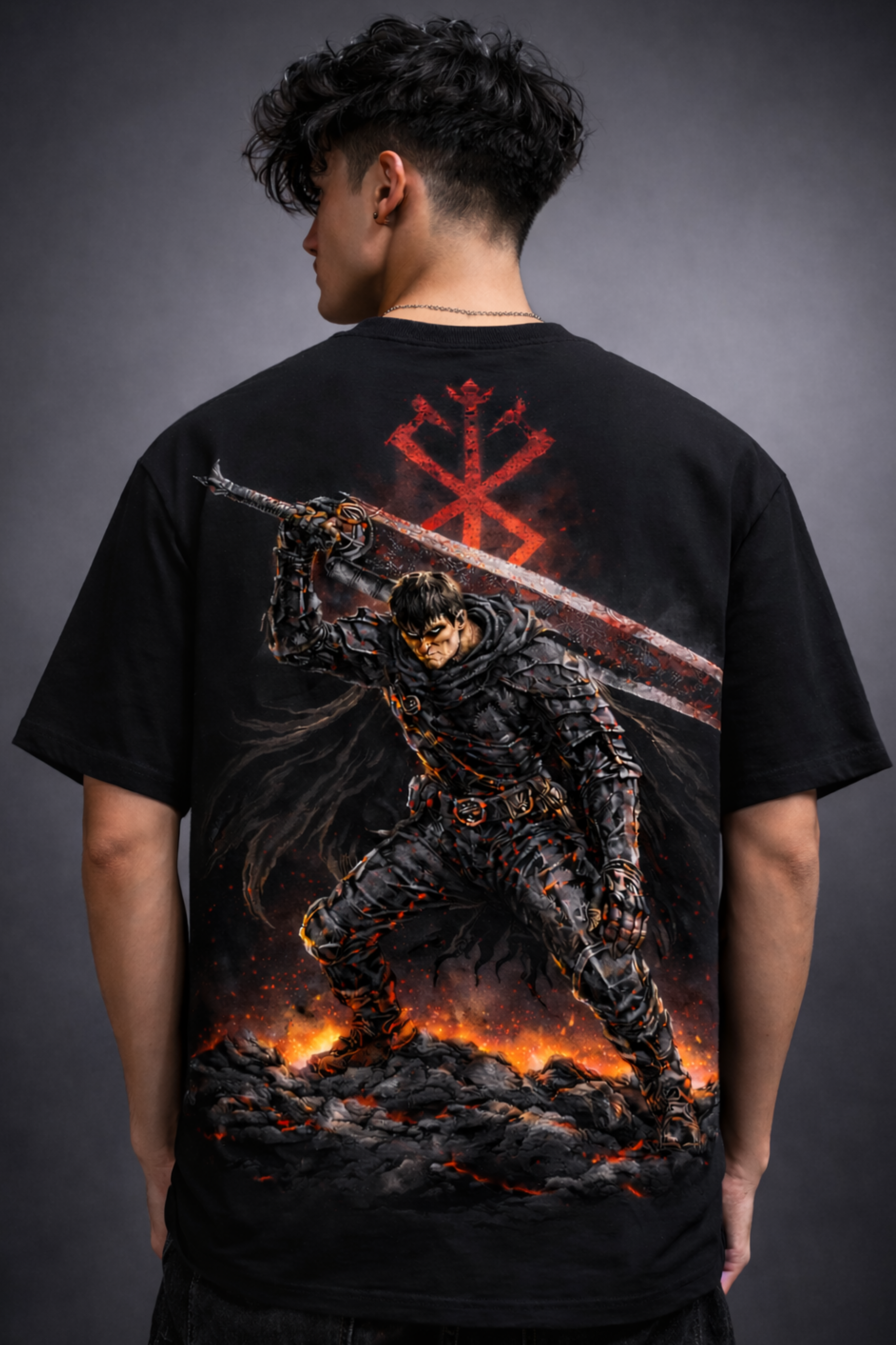 Warrior Berserk Oversized Tee - Black