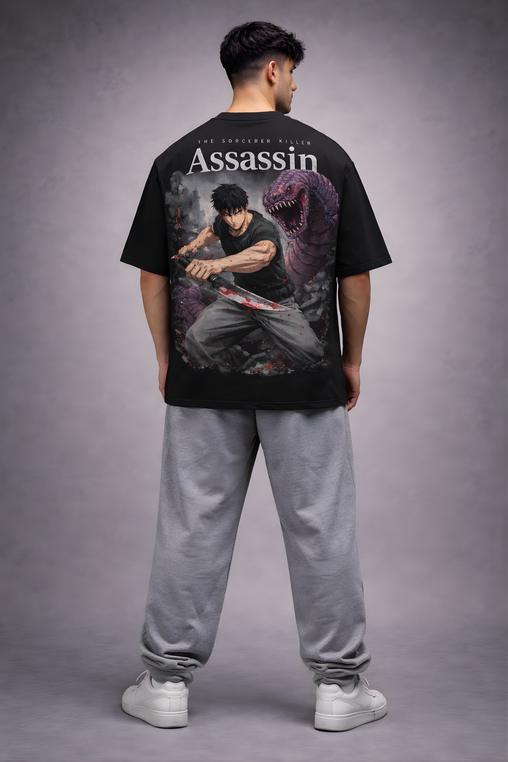 Assassin Instinct Oversized Tee - Black