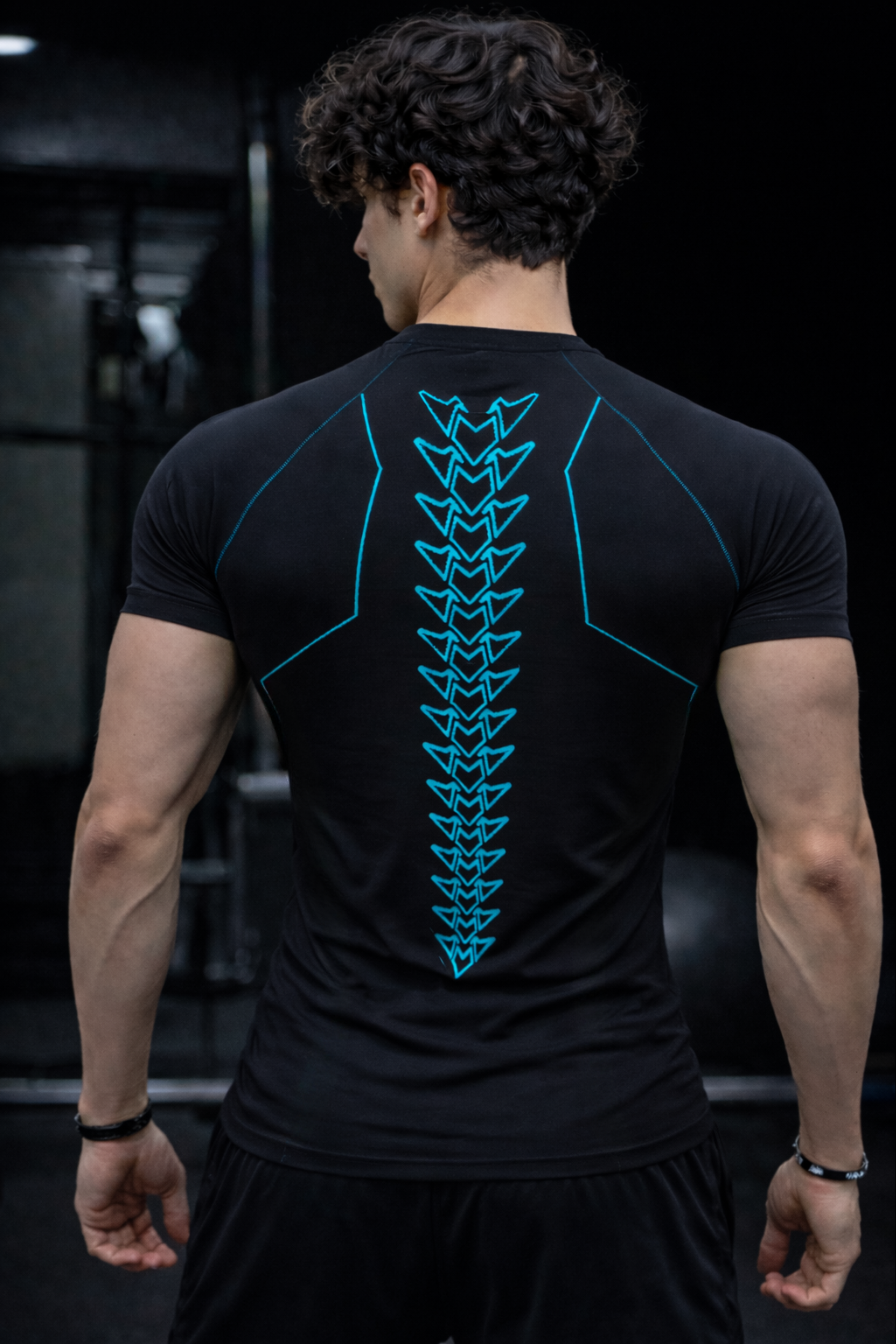 KAIJU no. 8 Compression Half Sleeve T-Shirt – Black